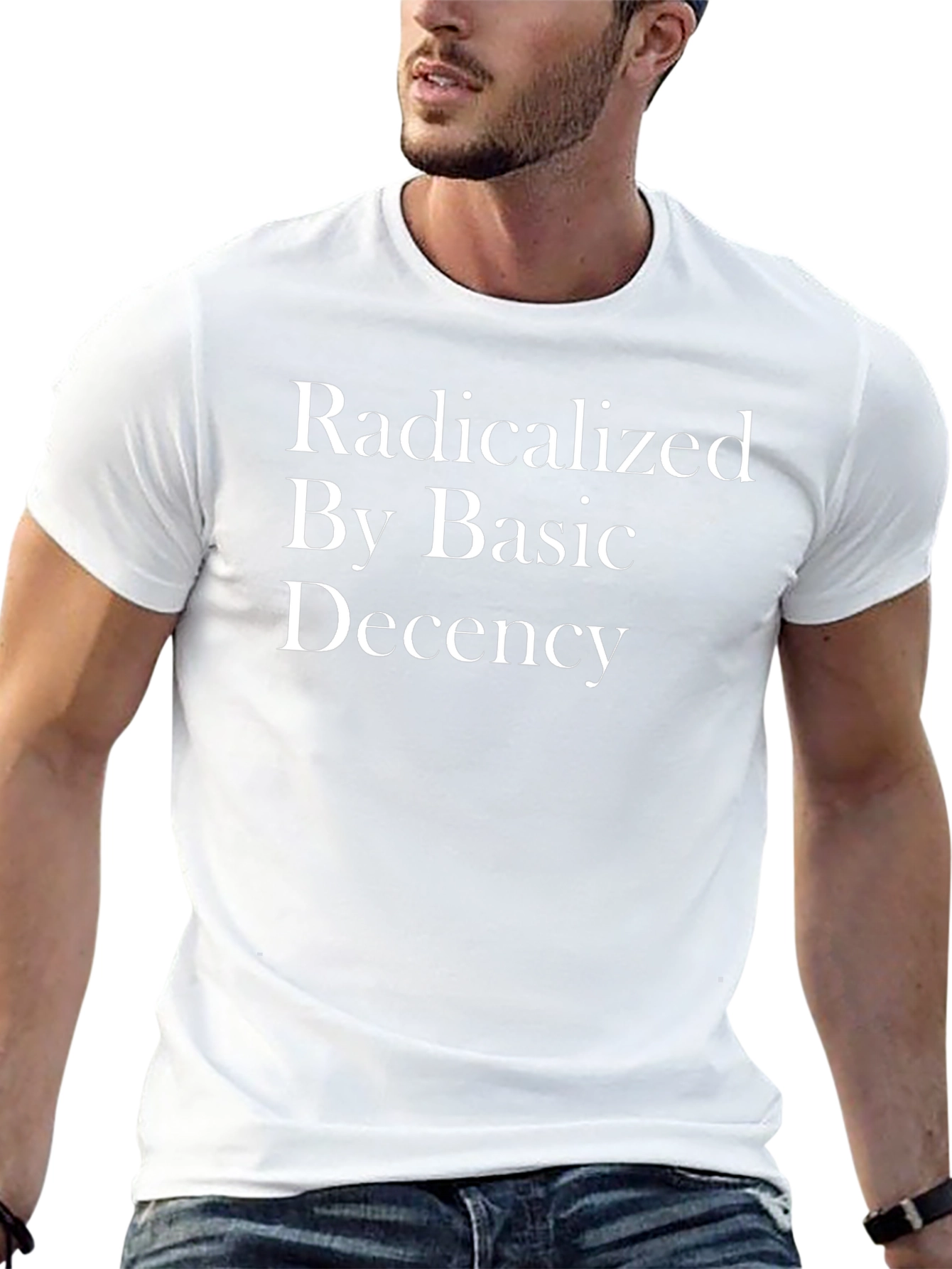 Radicalized By Basic Decency Black T-Shirt