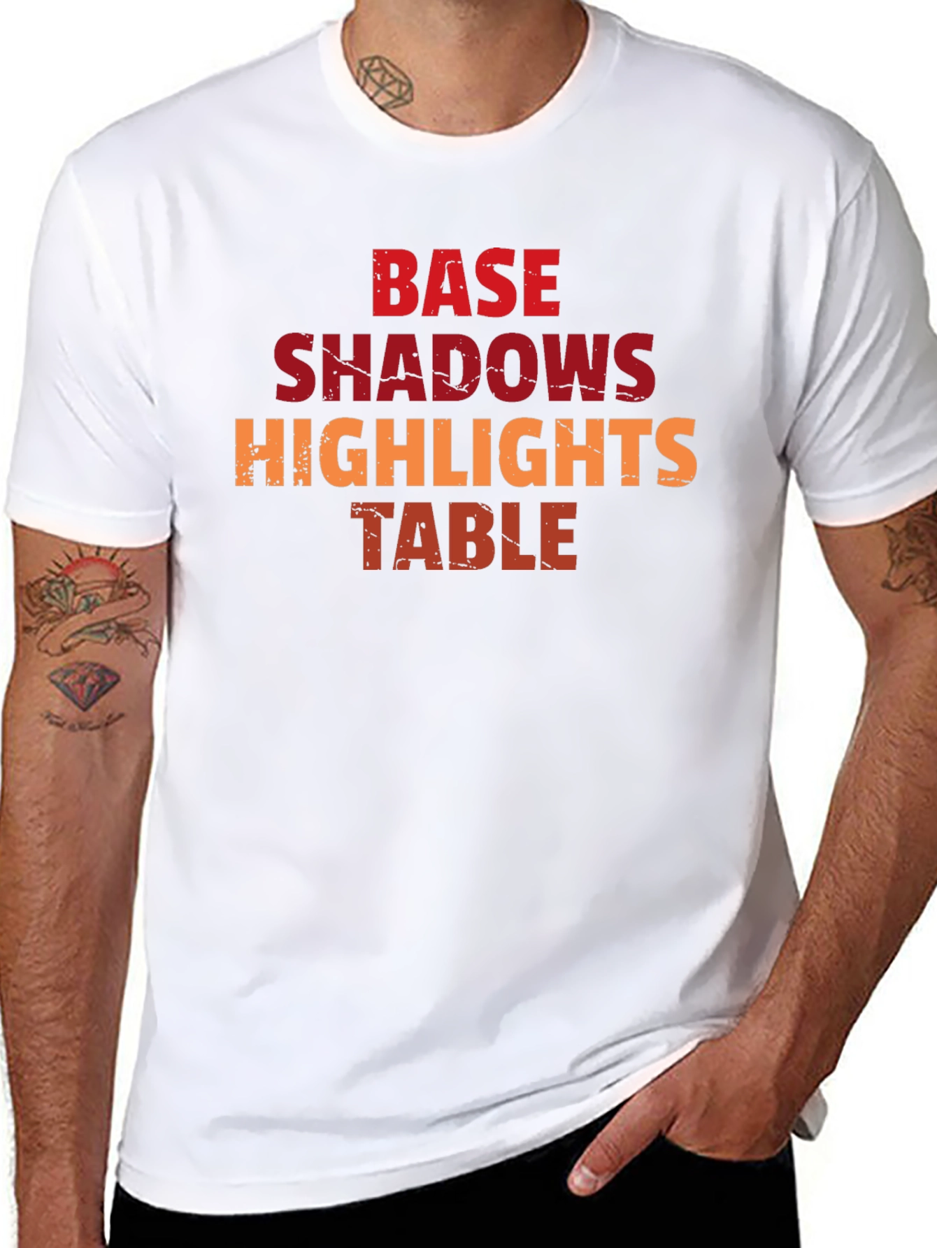 Base Shadows Highlights Table Graphic Tee