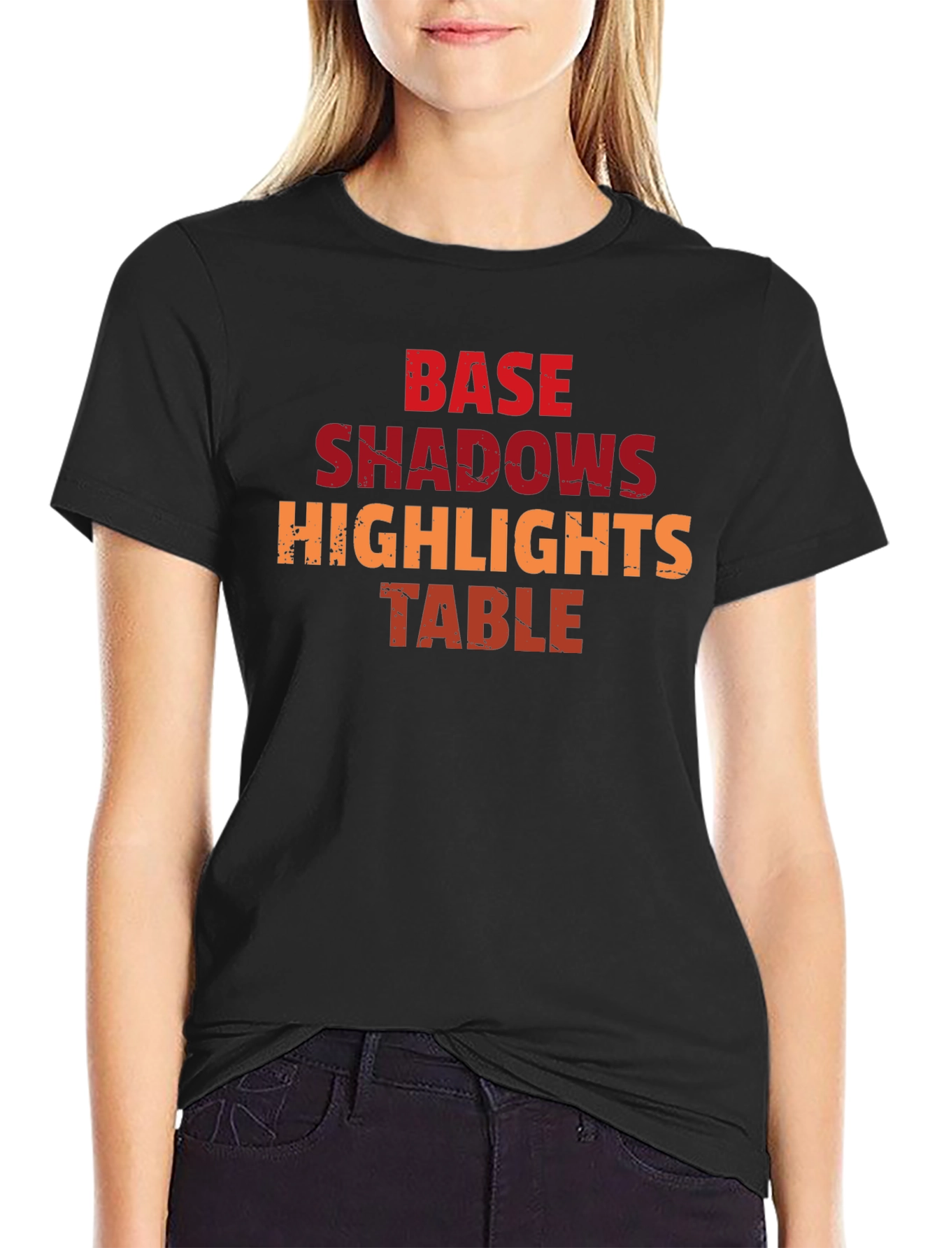 Base Shadows Highlights Table Graphic Tee