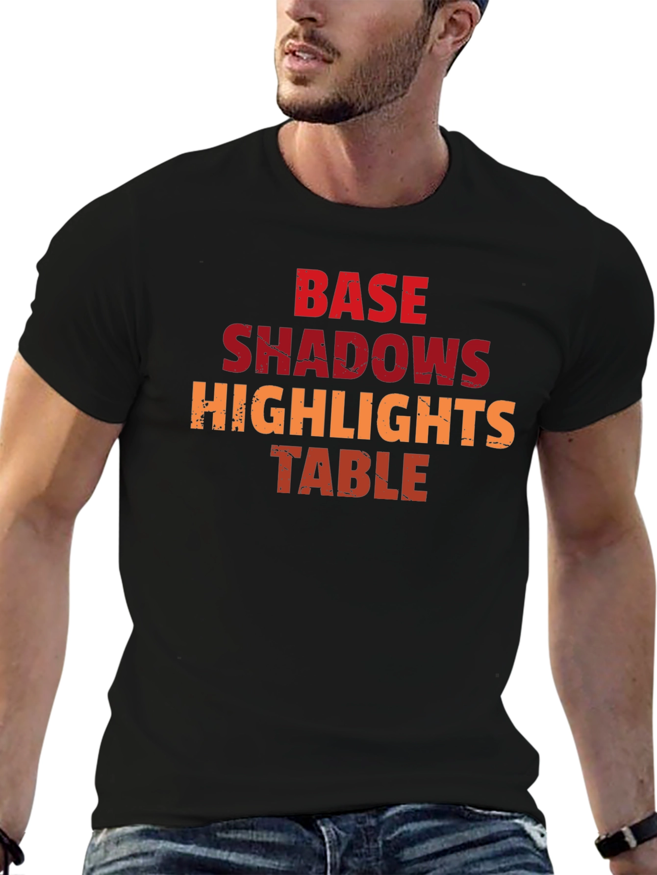 Base Shadows Highlights Table Graphic Tee