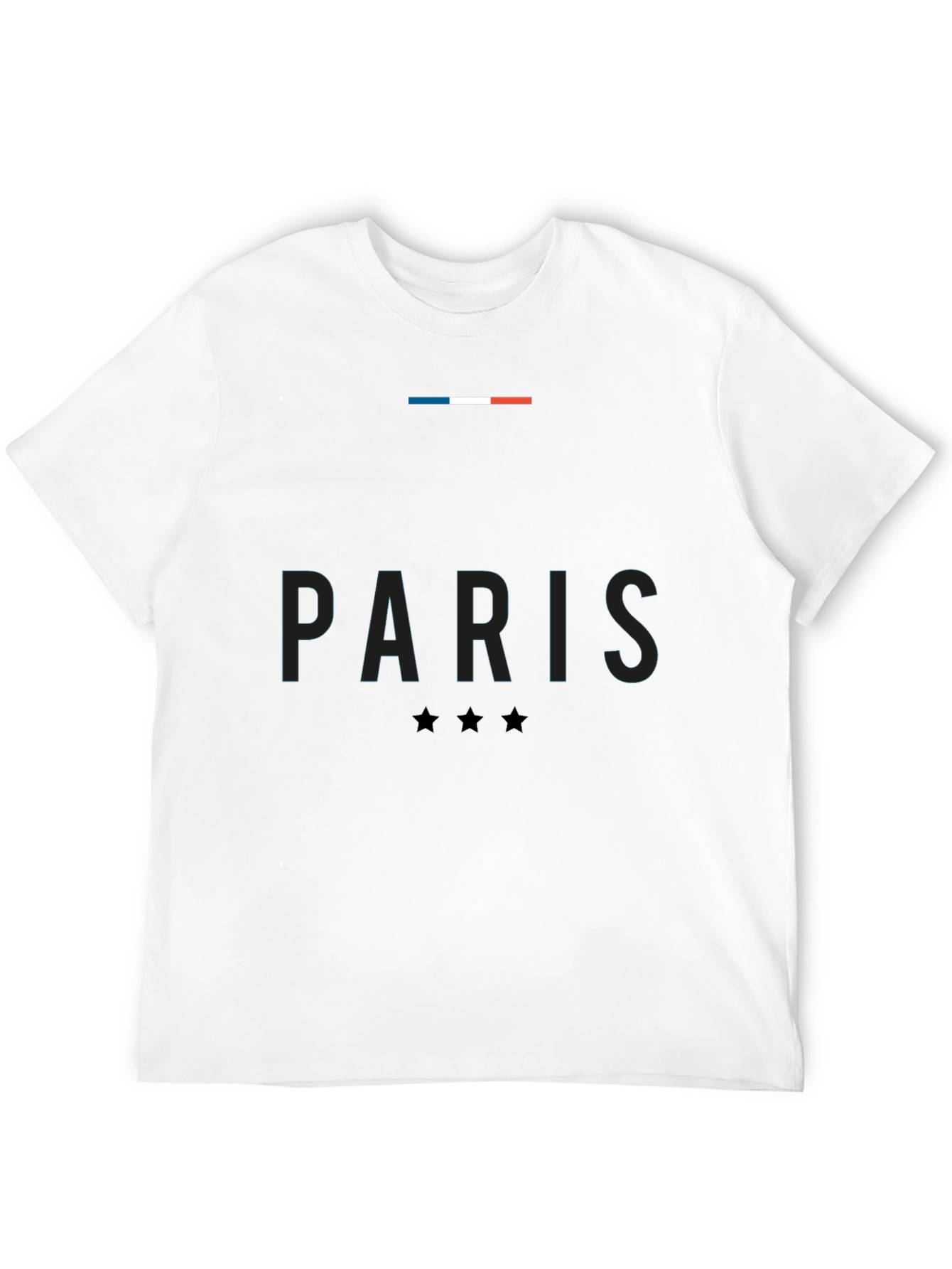 Paris France T-Shirt - French Flag & Stars