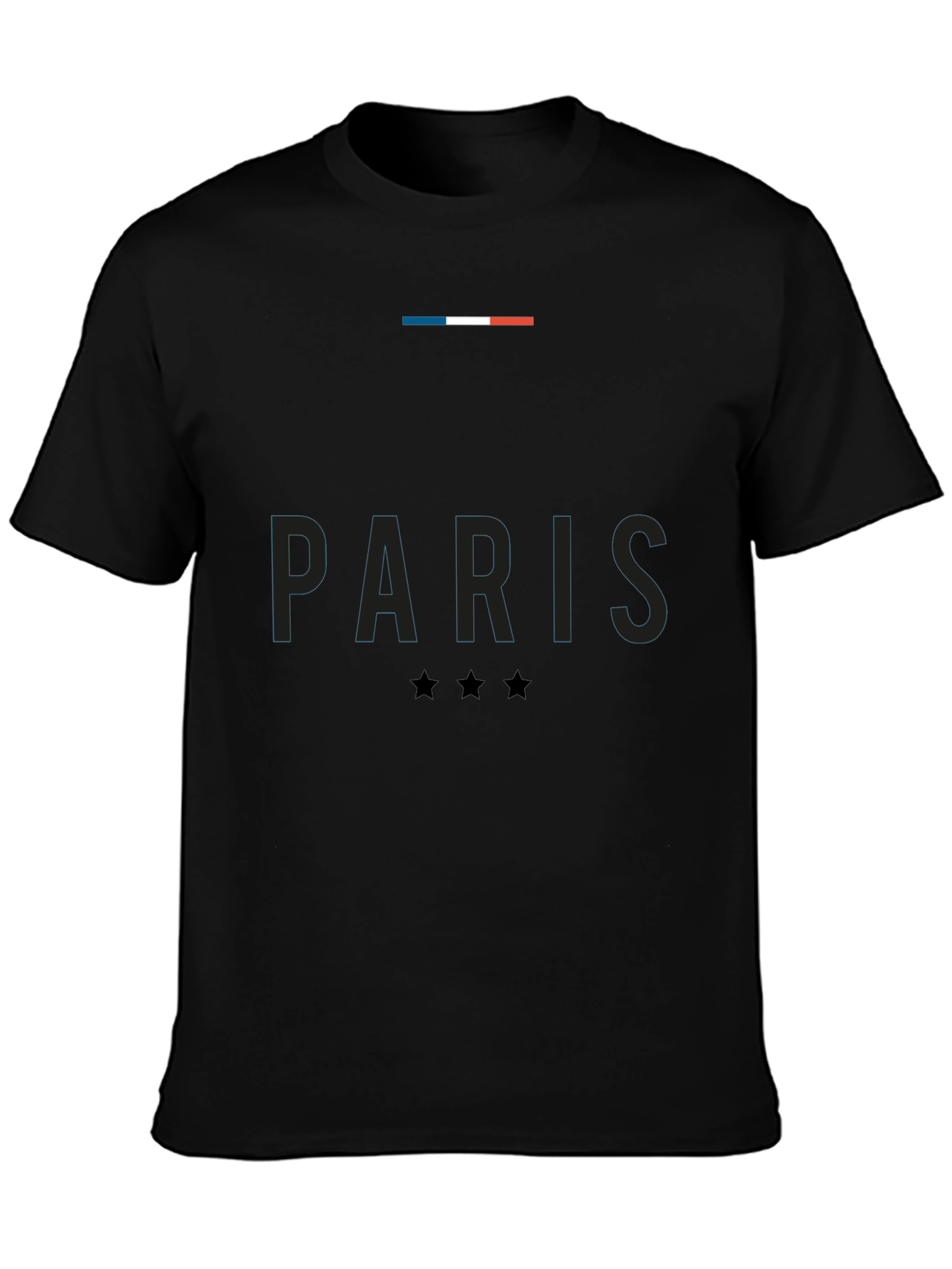 Paris France T-Shirt - French Flag & Stars