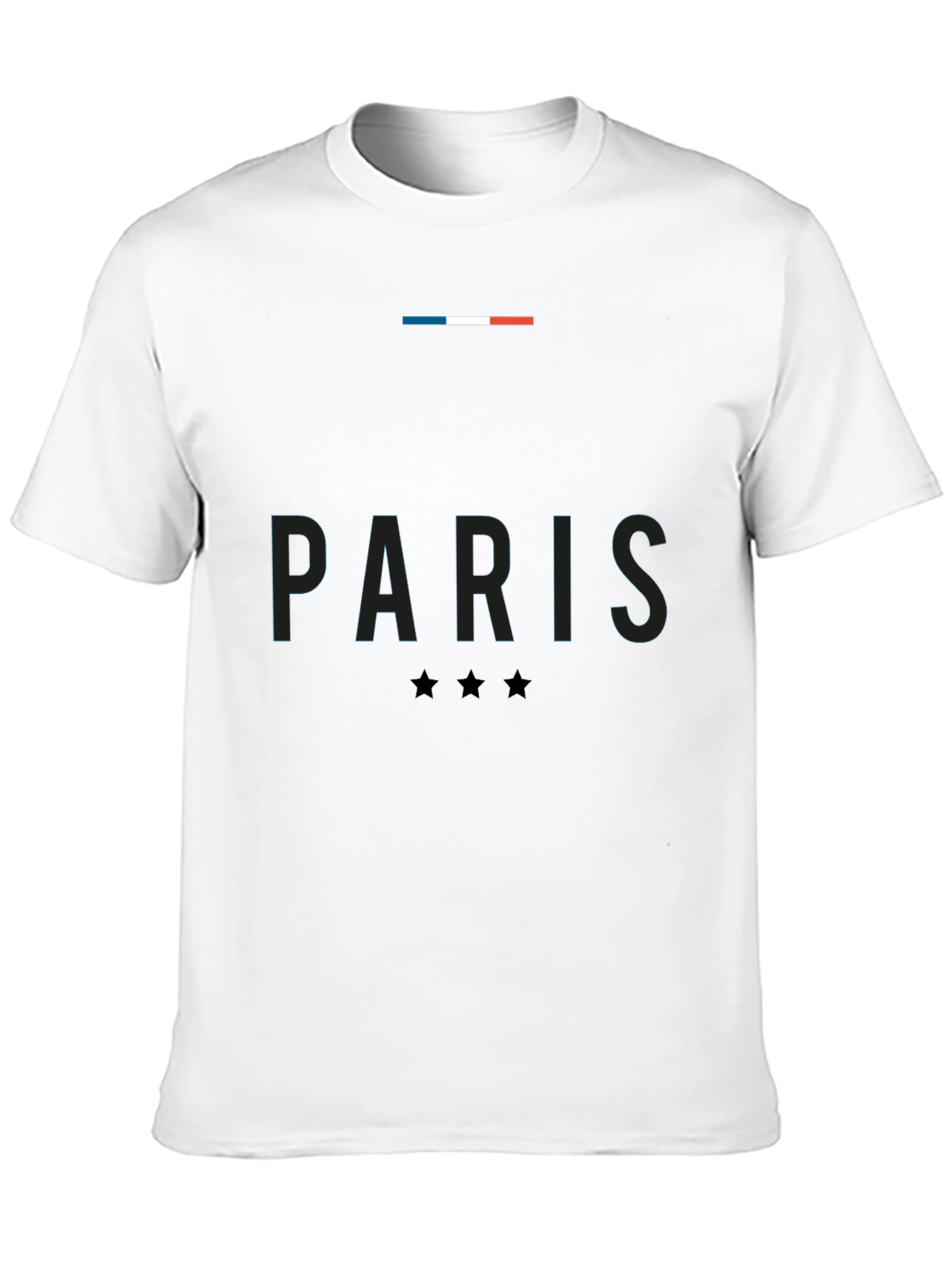 Paris France T-Shirt - French Flag & Stars