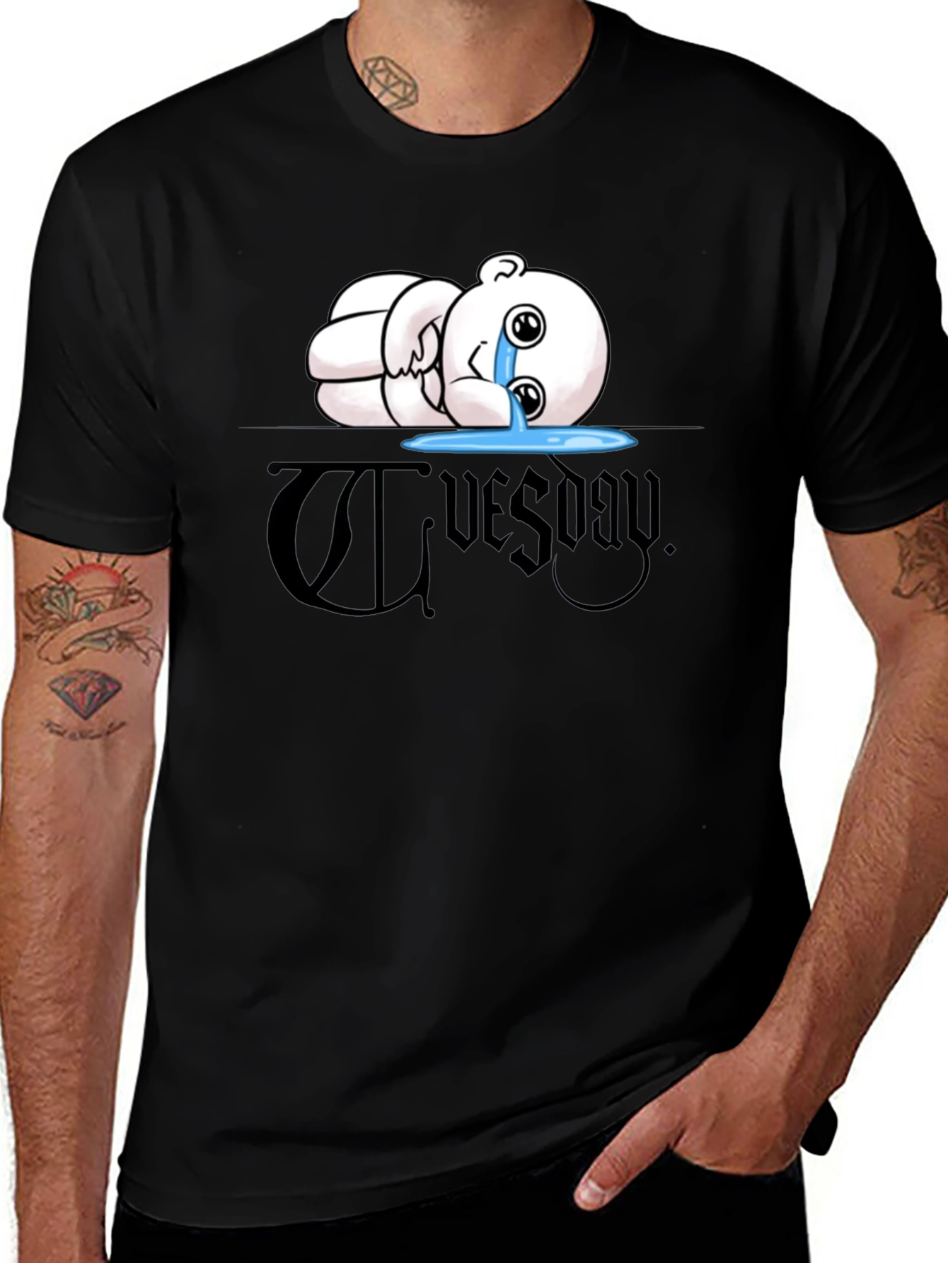 Tuesday Graphic Tee - Mens Black T-Shirt