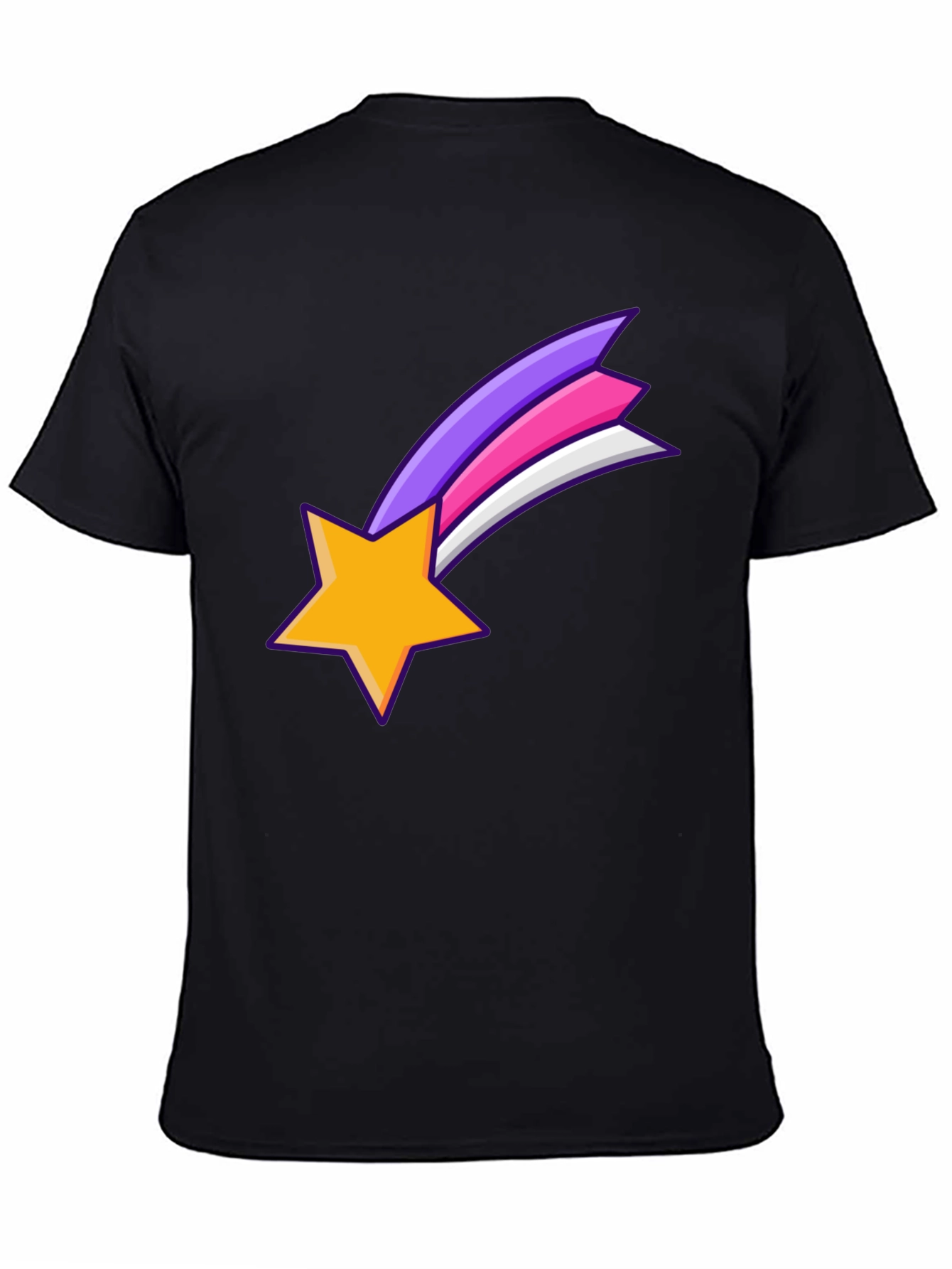 Shooting Star Graphic Black T-Shirt