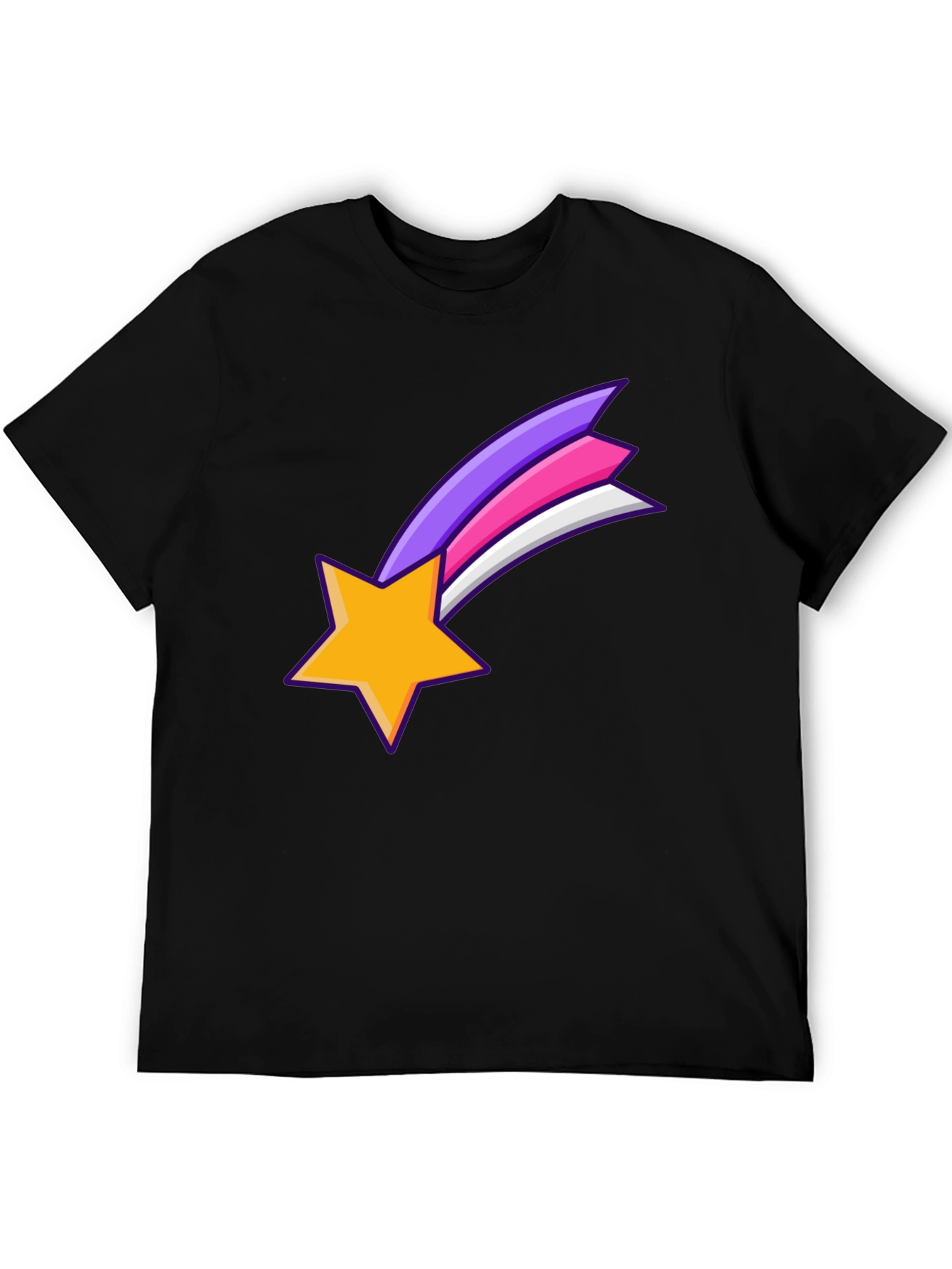 Shooting Star Graphic Black T-Shirt