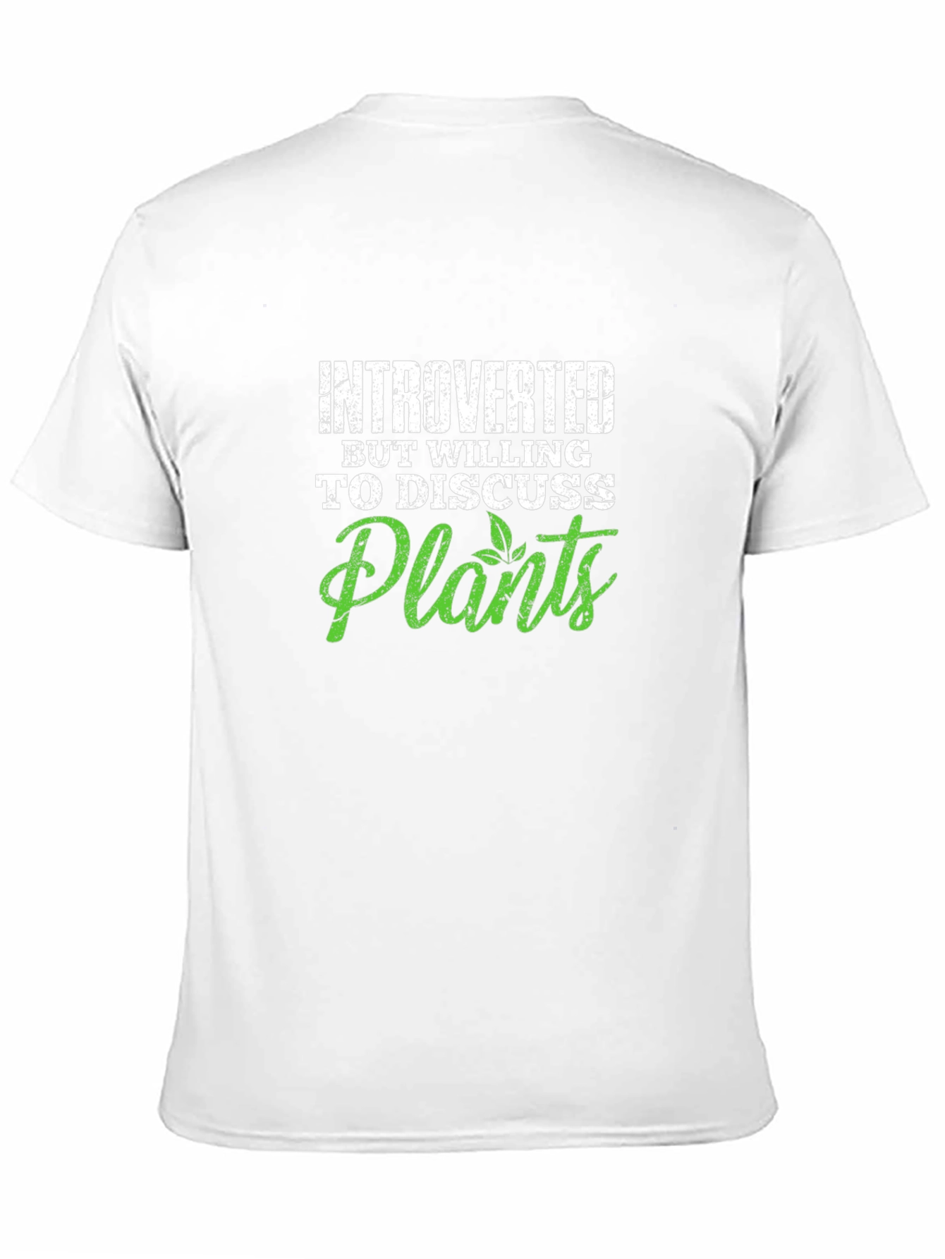 Introverted Plants Graphic Tee - Black Unisex T-Shirt