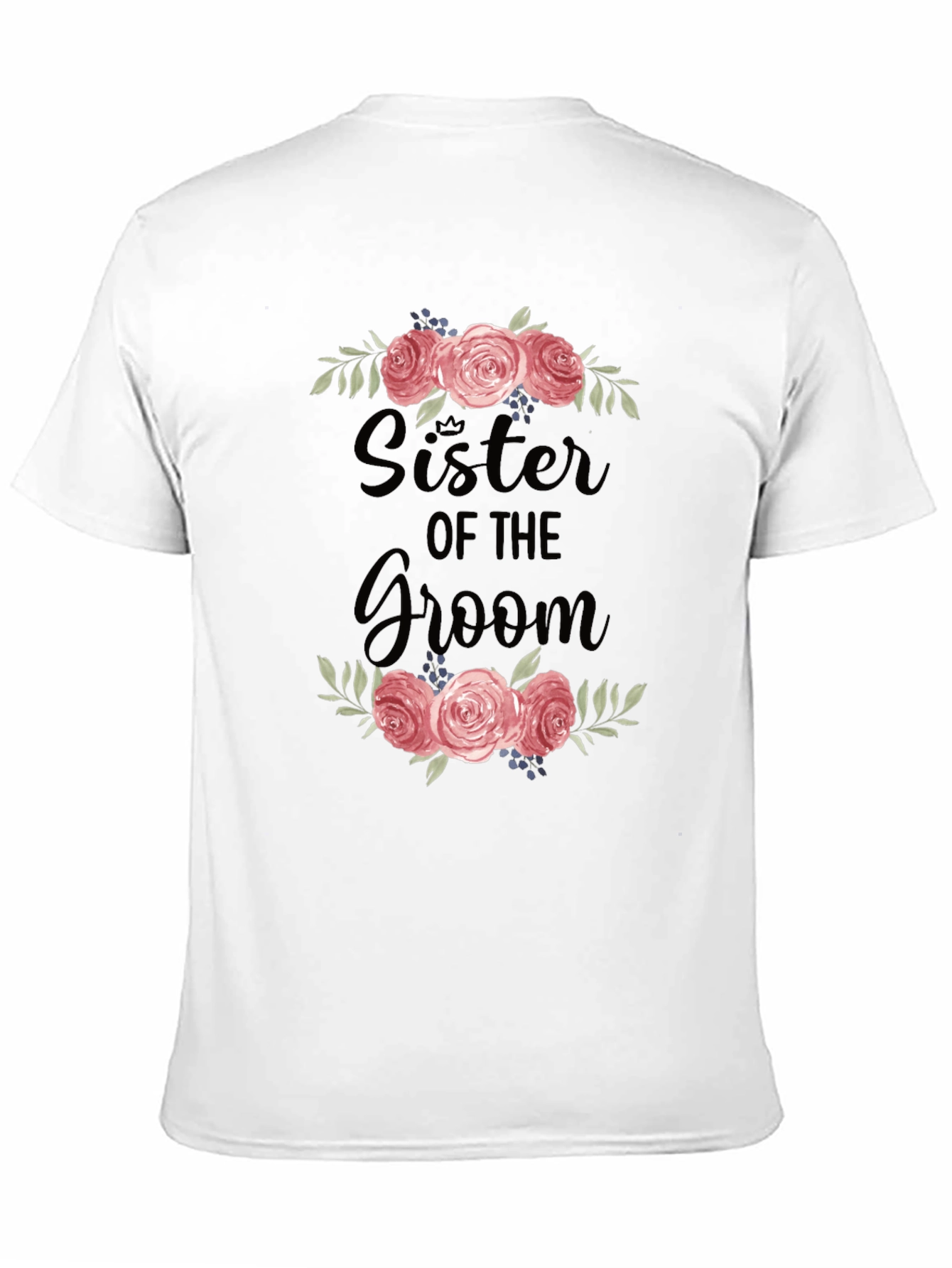 Sister of the Groom Floral T-Shirt