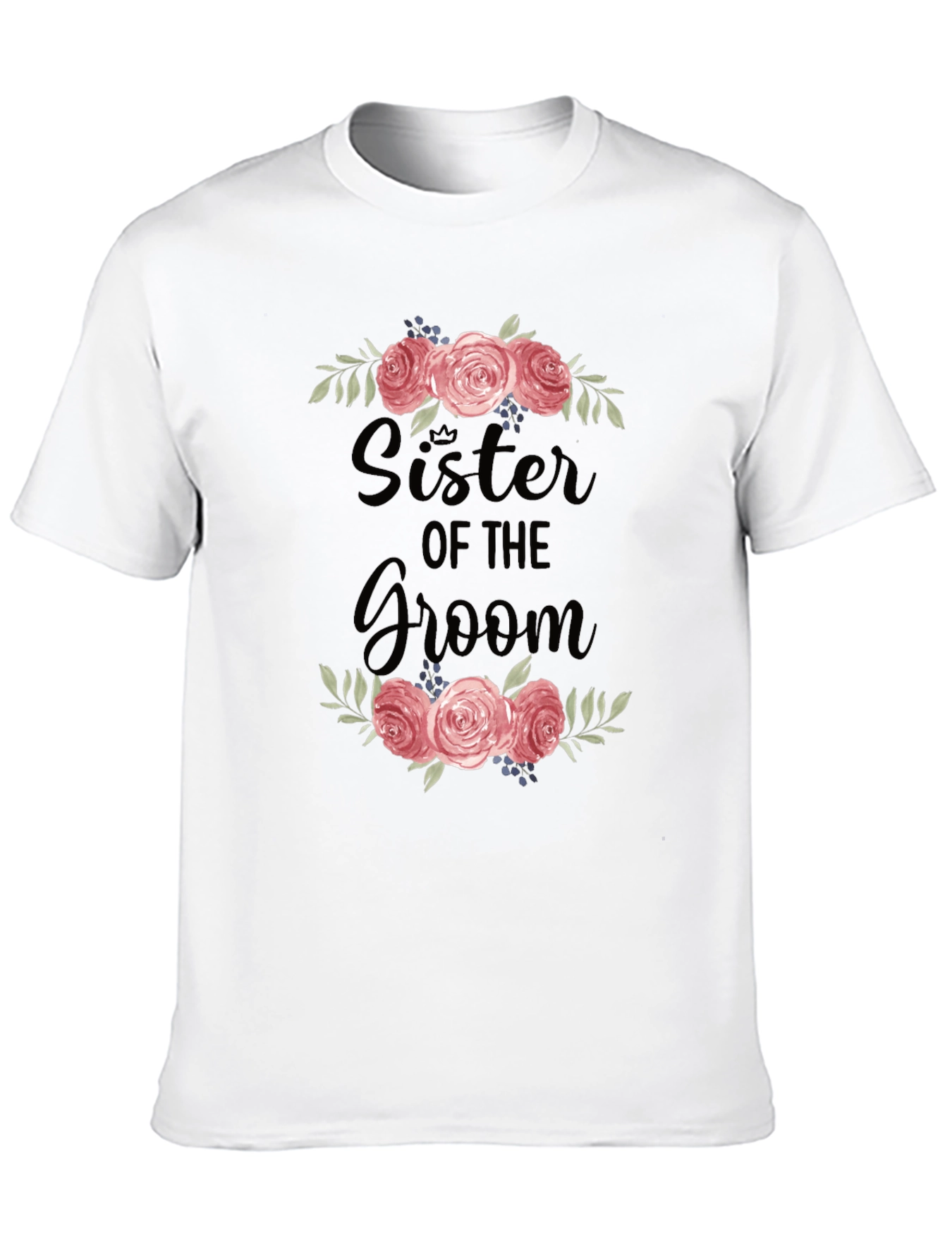 Sister of the Groom Floral T-Shirt
