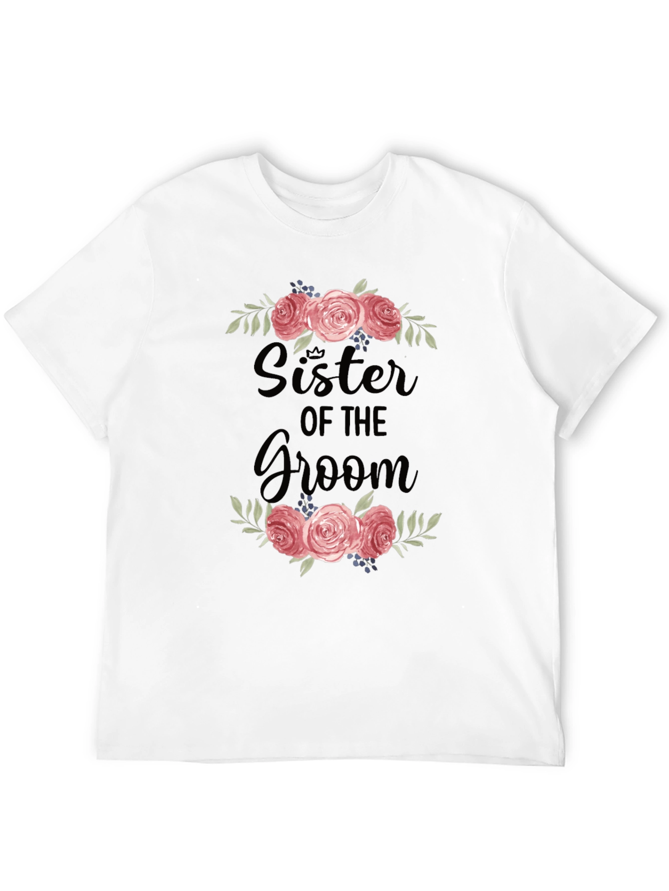 Sister of the Groom Floral T-Shirt
