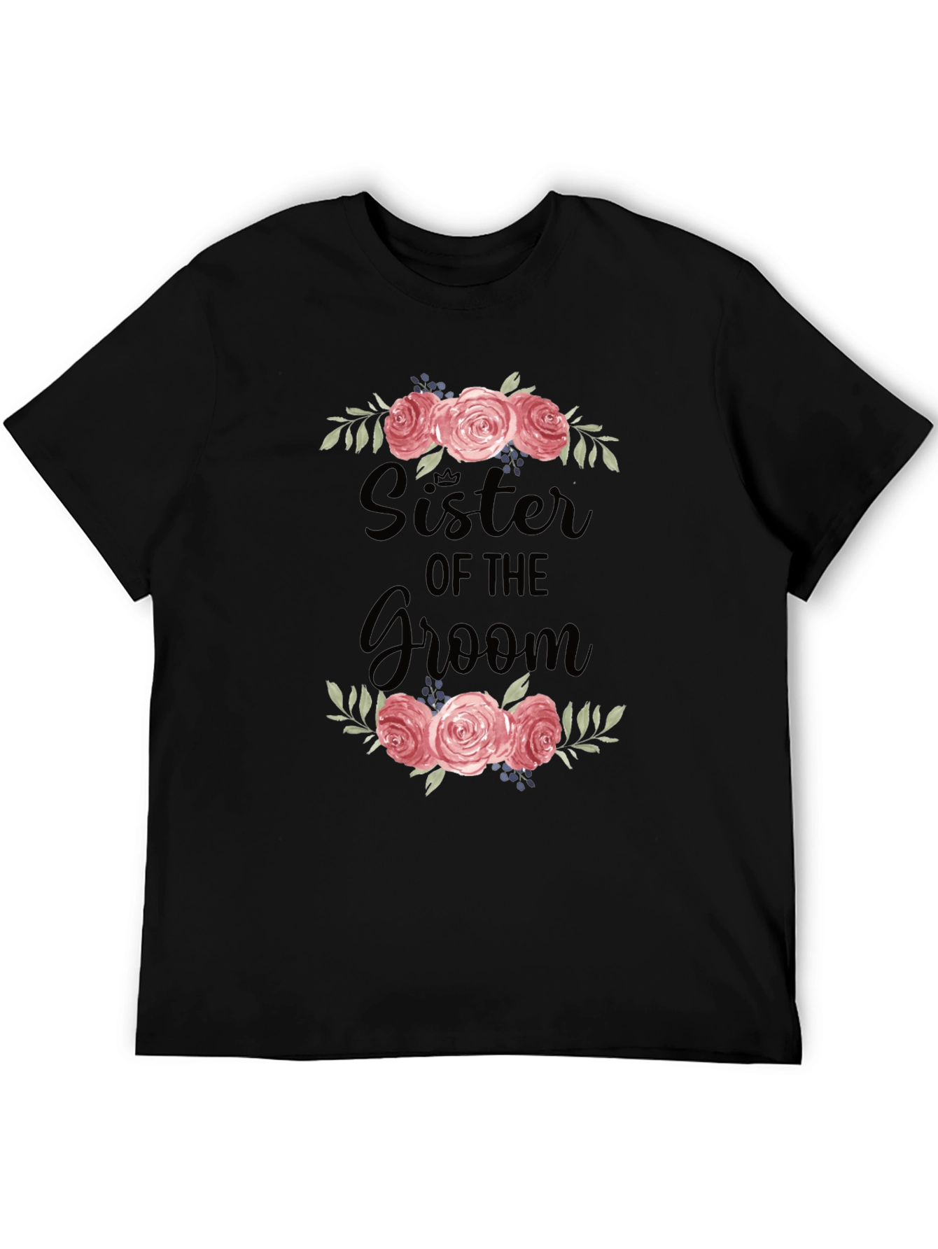 Sister of the Groom Floral T-Shirt