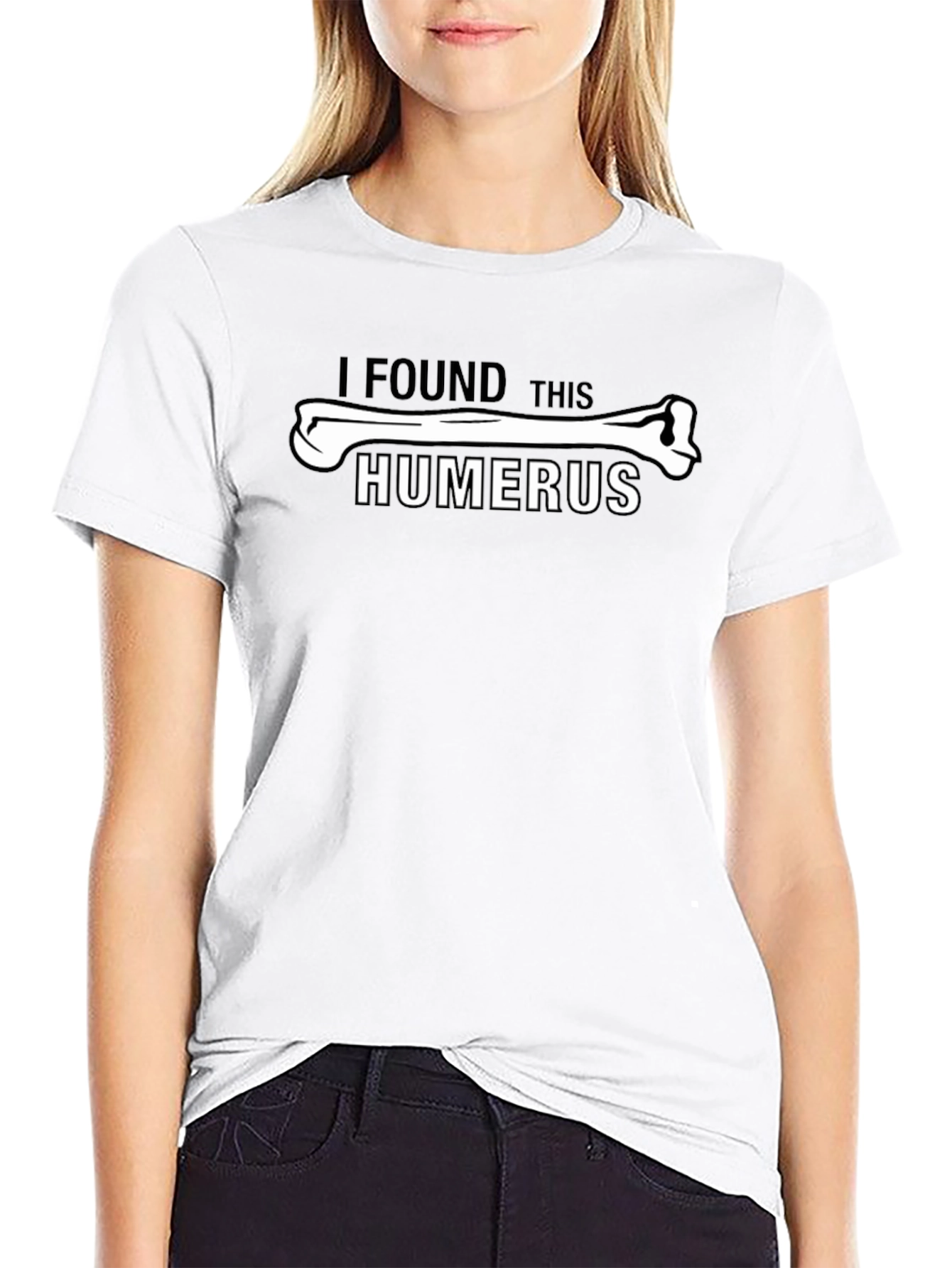 I Found This Humerus Funny Black T-Shirt