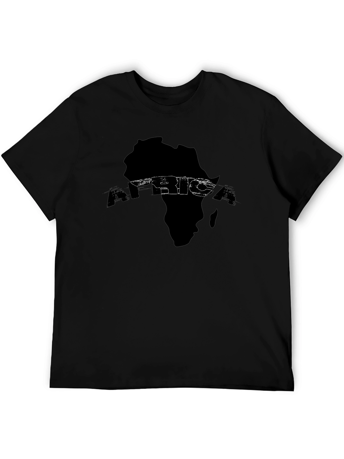Africa Map Graphic Tee - Black