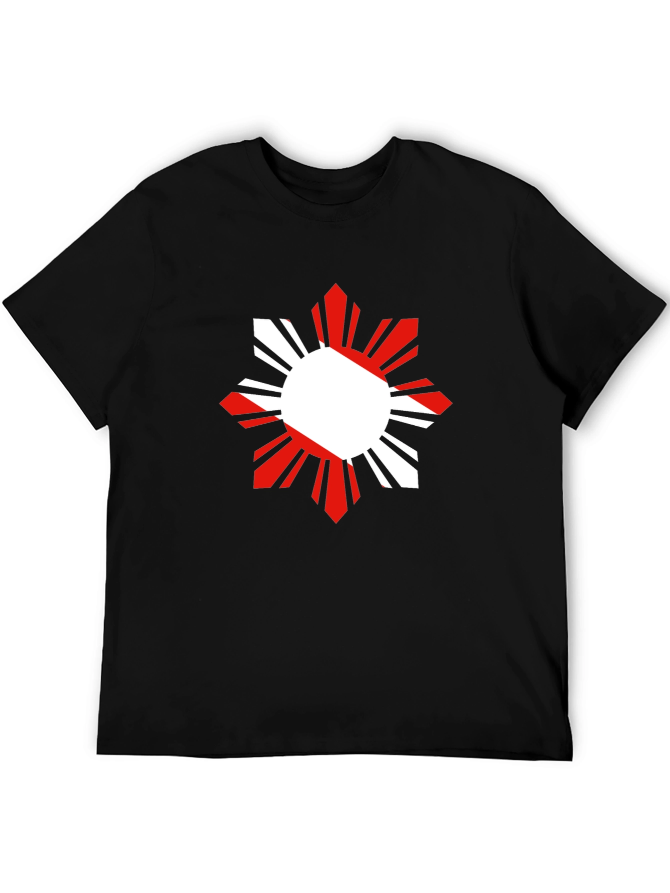 Filipino Sun Graphic Tee - Black