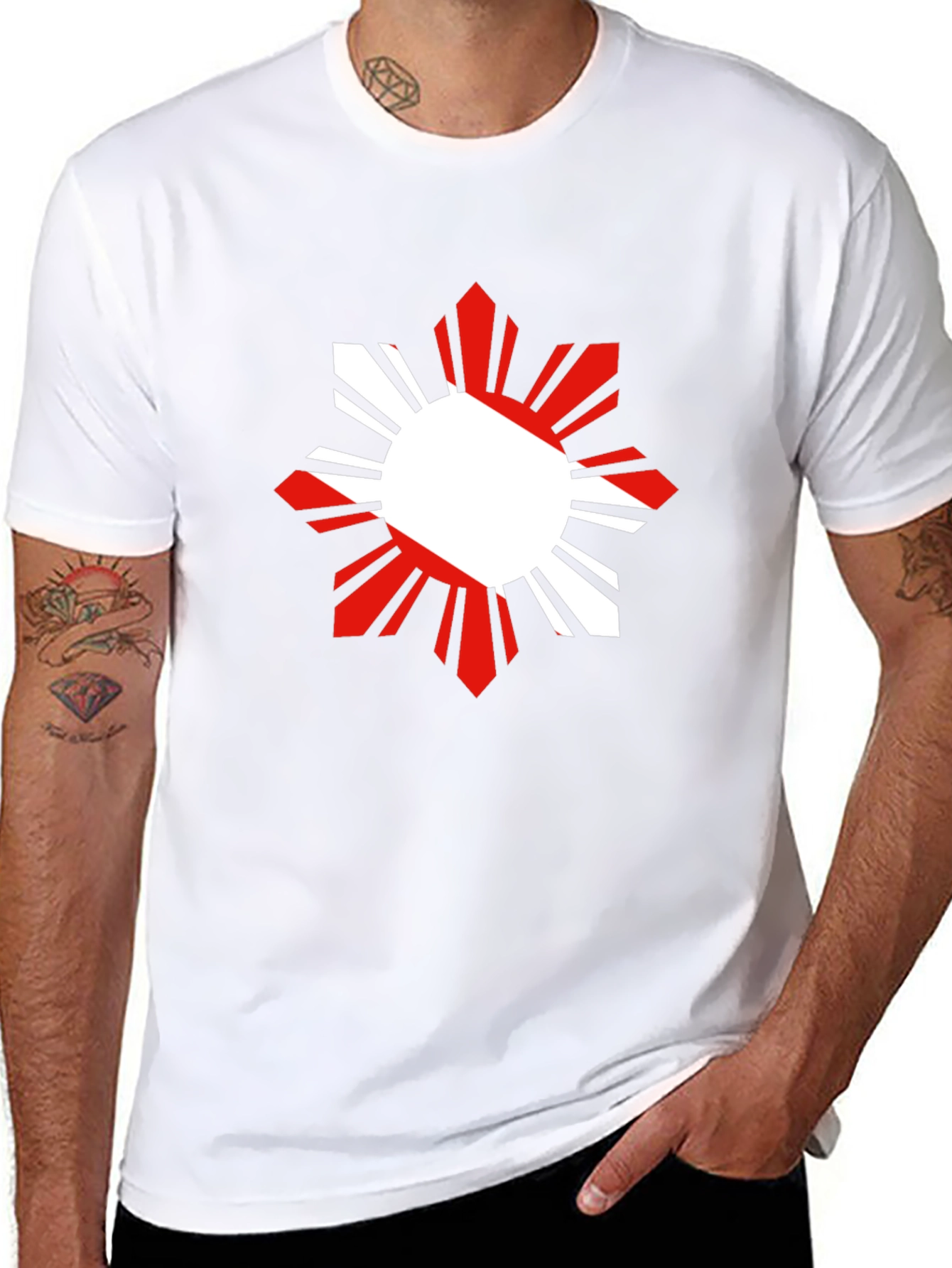 Filipino Sun Graphic Tee - Black