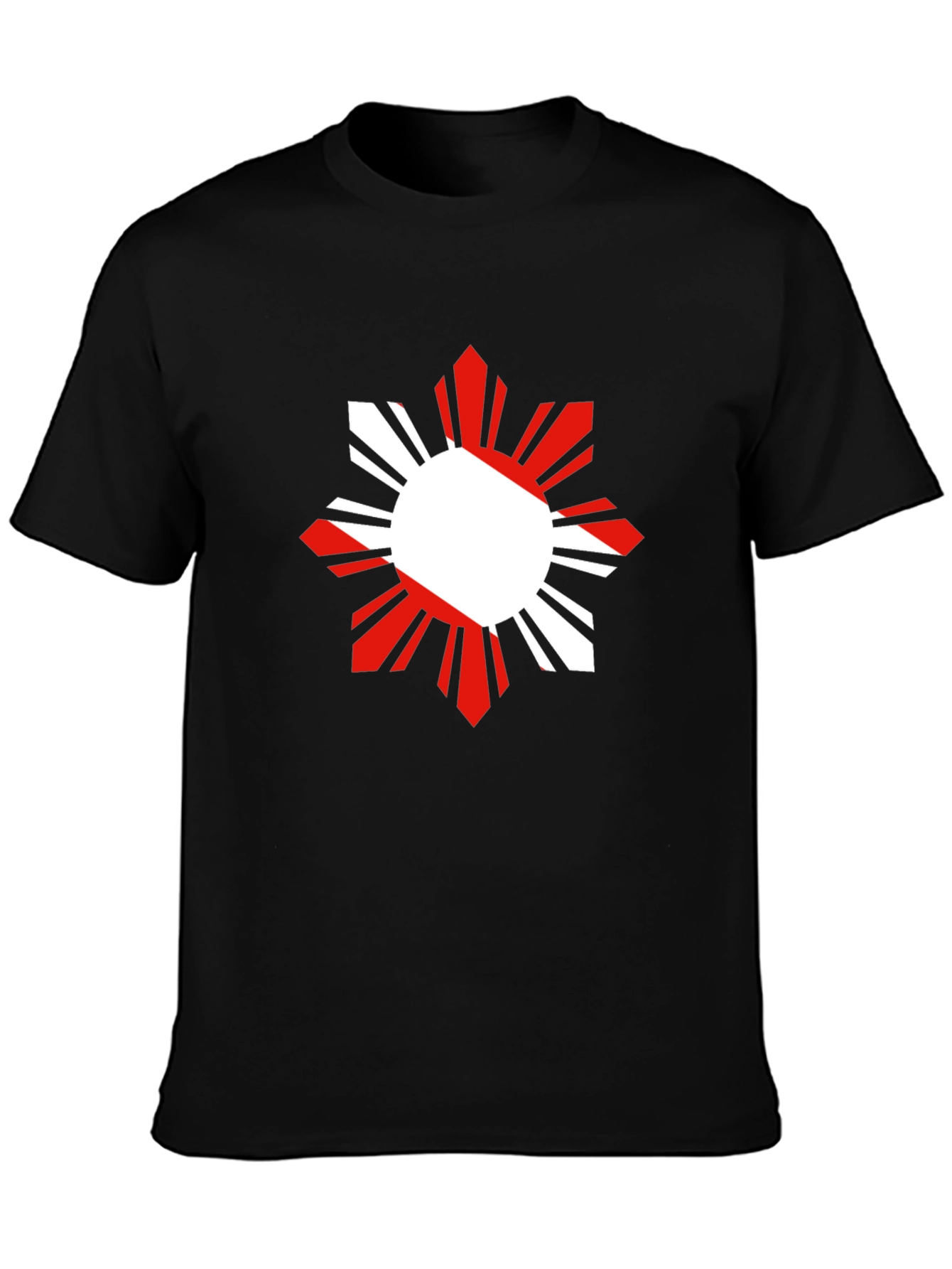 Filipino Sun Graphic Tee - Black