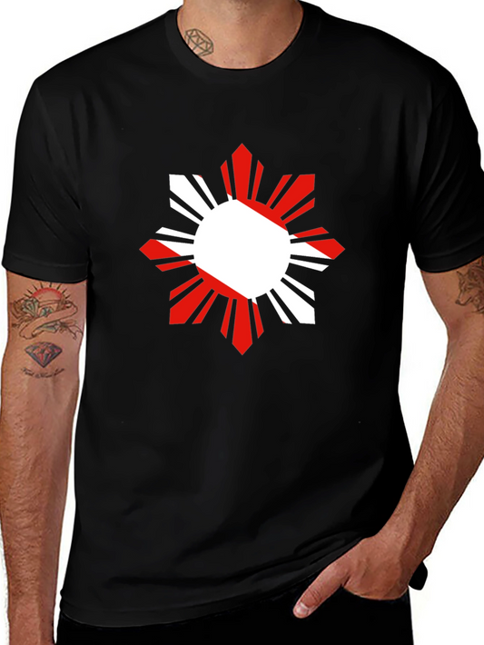 Filipino Sun Graphic Tee - Black