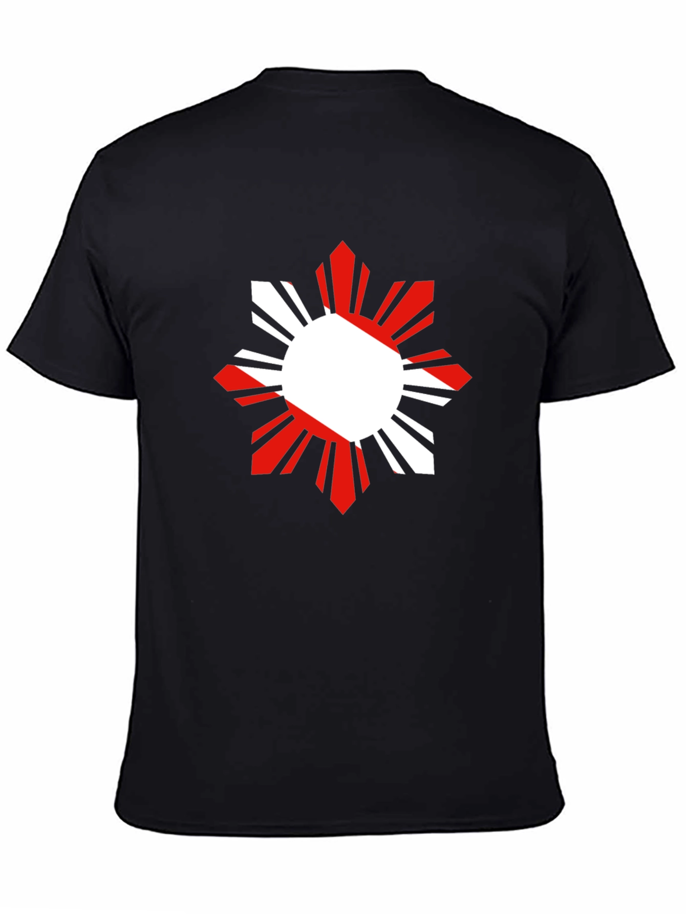Filipino Sun Graphic Tee - Black