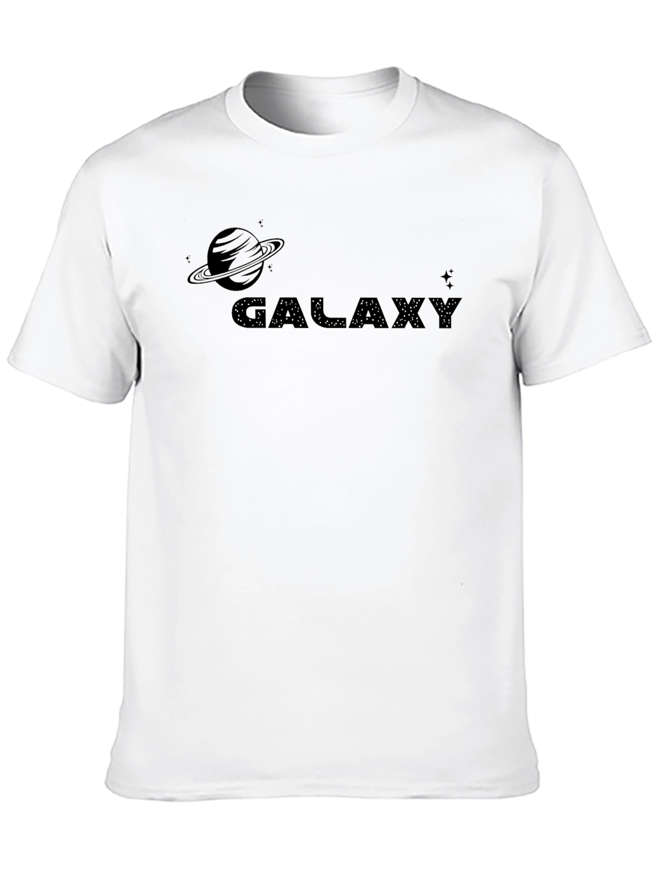 Galaxy Graphic Print Crew Neck T-Shirt