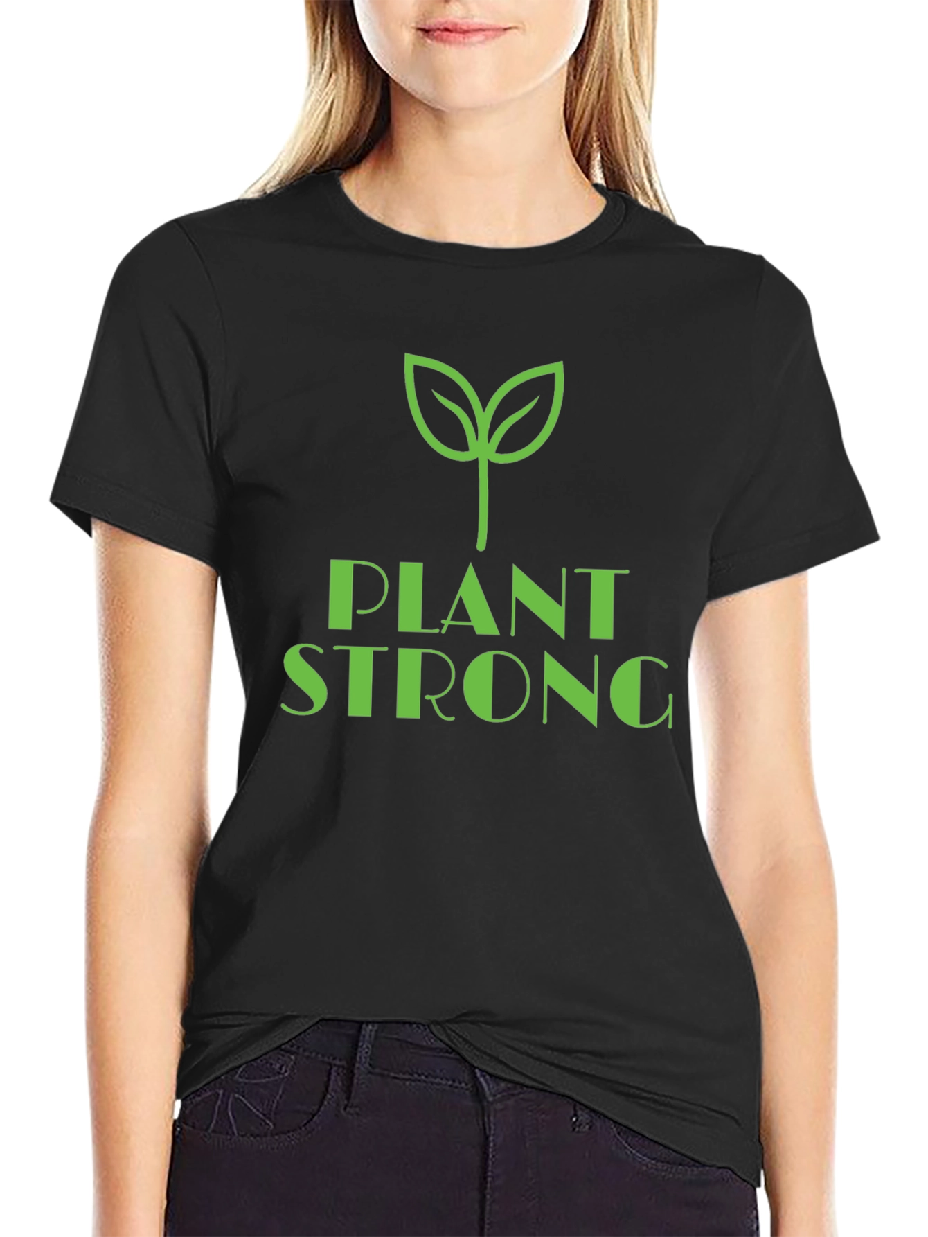 Plant Strong Graphic Tee - Vegan Lifestyle Shirt