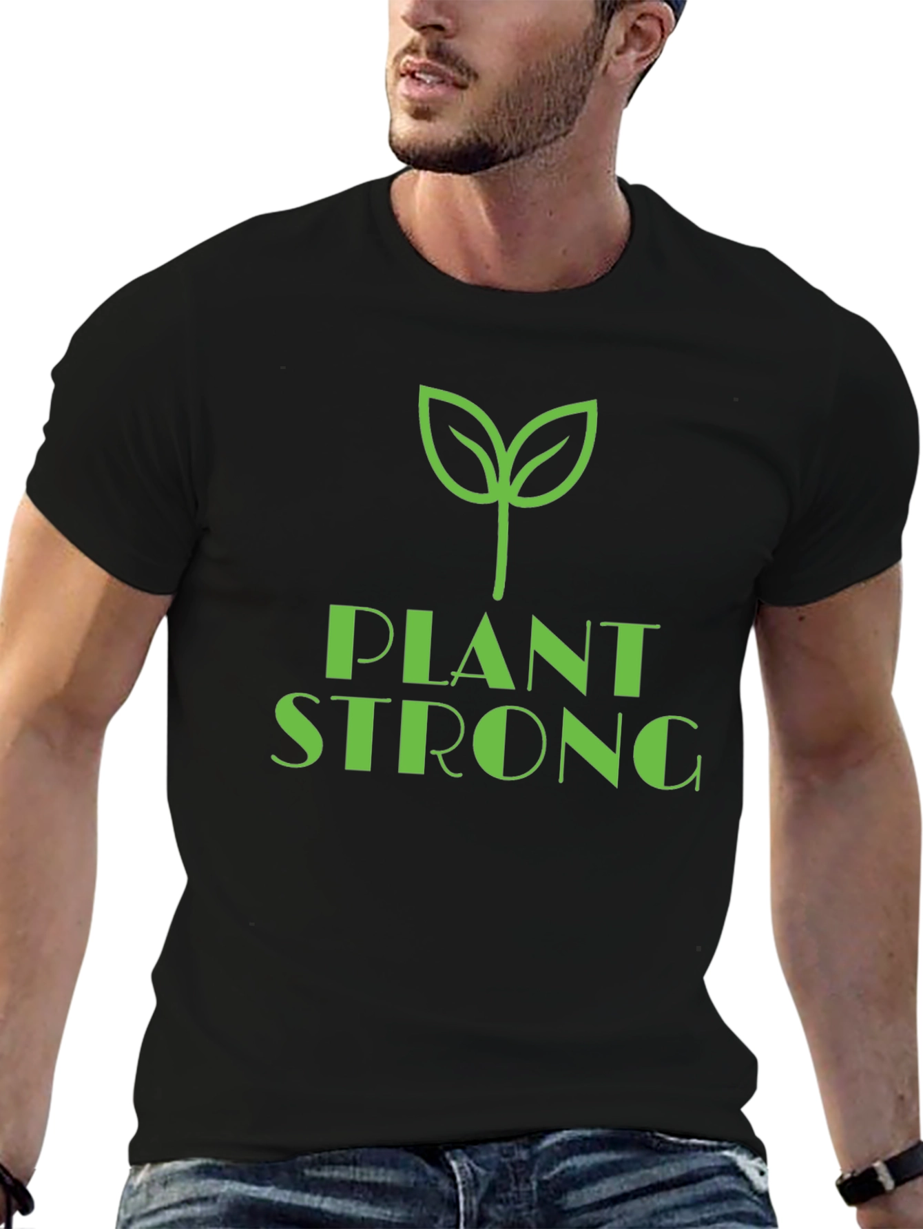 Plant Strong Graphic Tee - Vegan Lifestyle Shirt