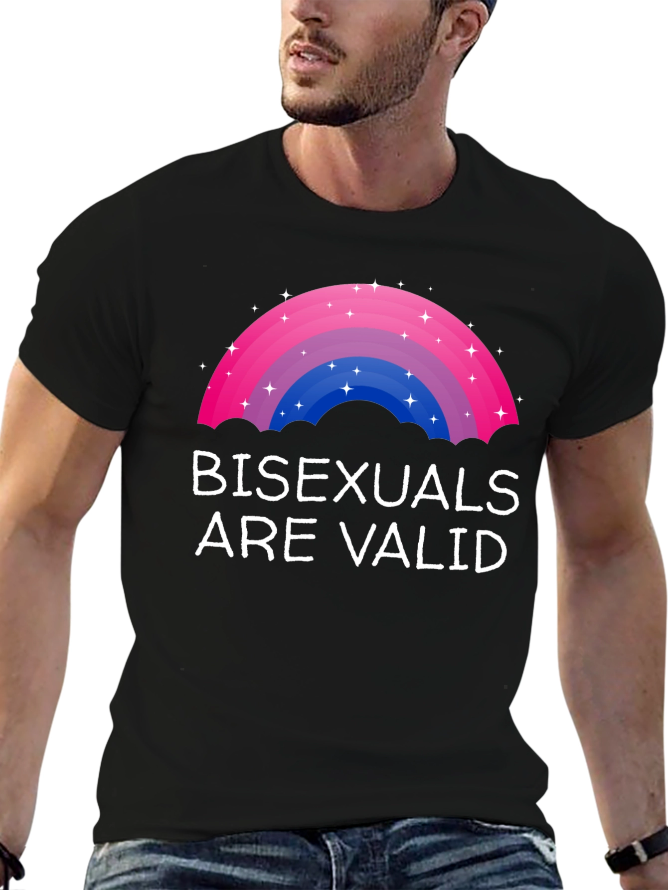 Bisexuals Are Valid Rainbow Pride T-Shirt