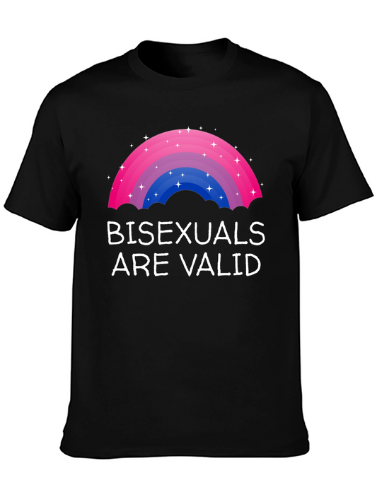 Bisexuals Are Valid Rainbow Pride T-Shirt