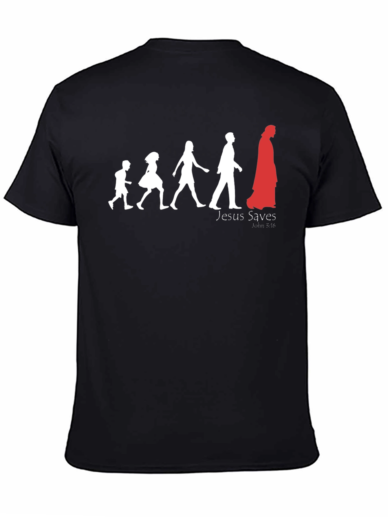 Jesus Saves Black T-Shirt