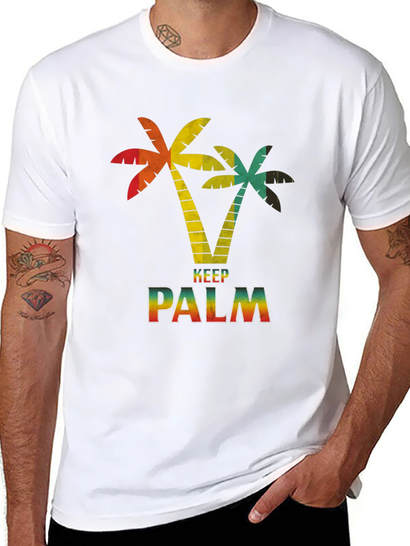 Keep Palm T-Shirt - Tropical Summer Vibes