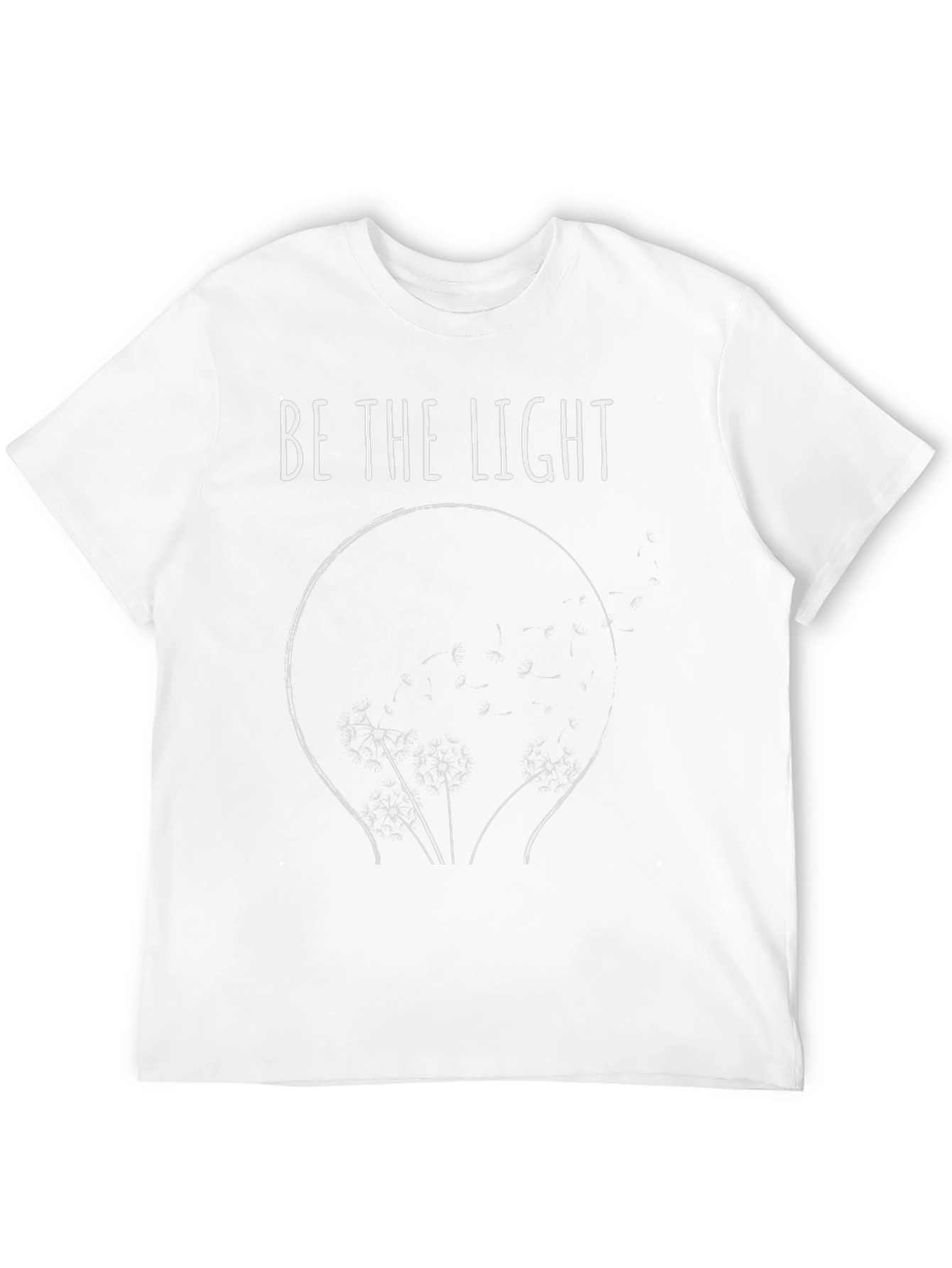 Be The Light Graphic Tee - Black Cotton T-Shirt