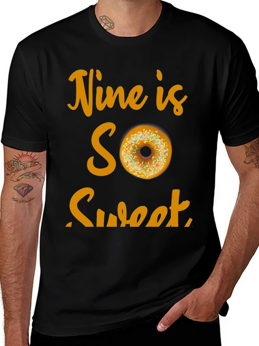 Nine is SO Sweet Birthday Donut T-Shirt