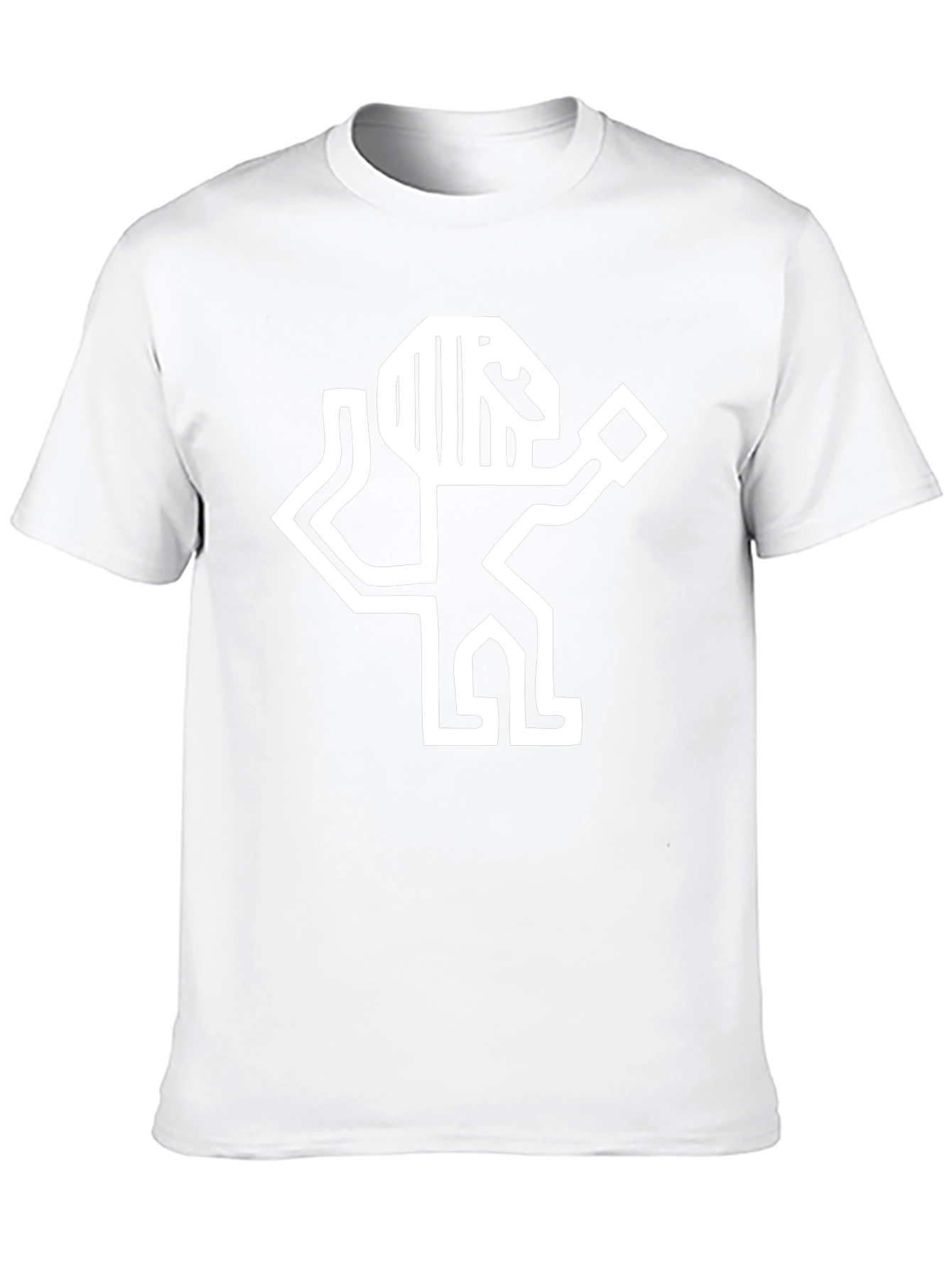 Abstract Graphic Tee - Stylish Black Cotton Shirt