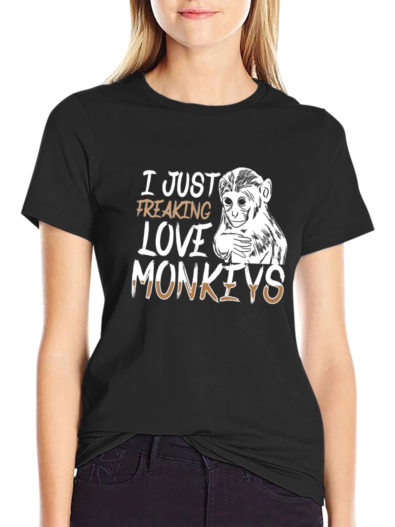 I Just Freaking Love Monkeys Graphic Tee