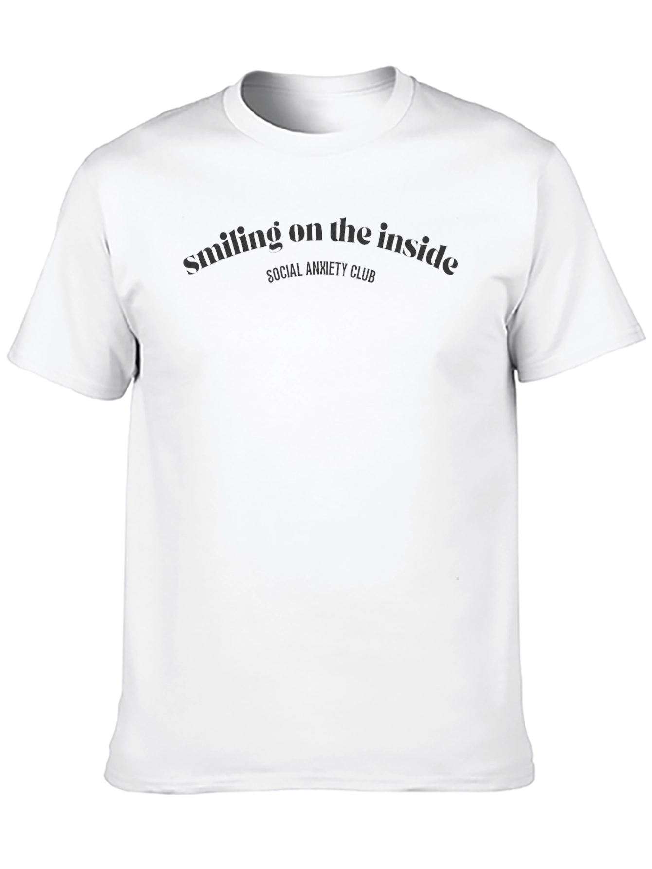 Smiling on the Inside Social Anxiety Club T-Shirt
