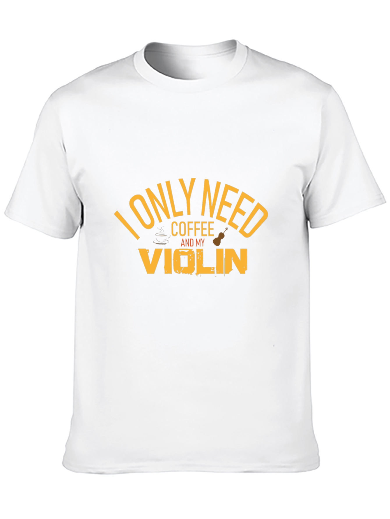 Coffee and Violin Graphic T-Shirt