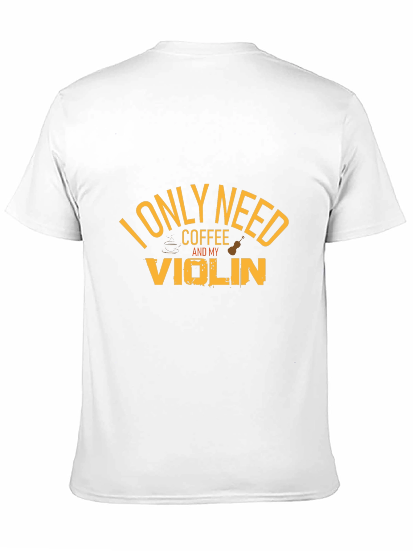 Coffee and Violin Graphic T-Shirt