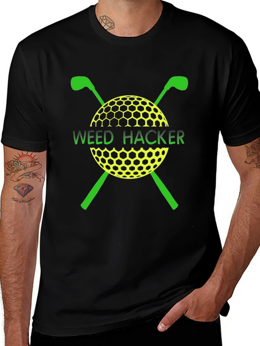 Weed Hacker Golf T-Shirt - Golfing Gift