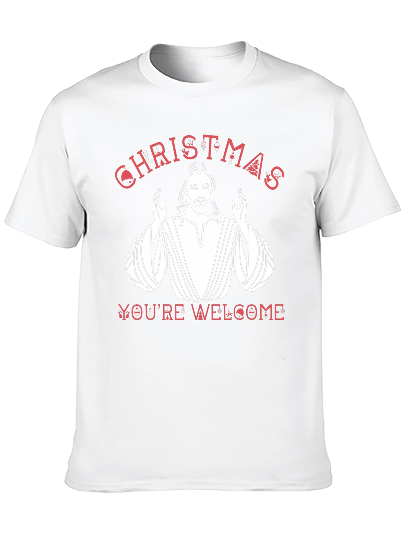 Christmas Youre Welcome Jesus Graphic T-Shirt