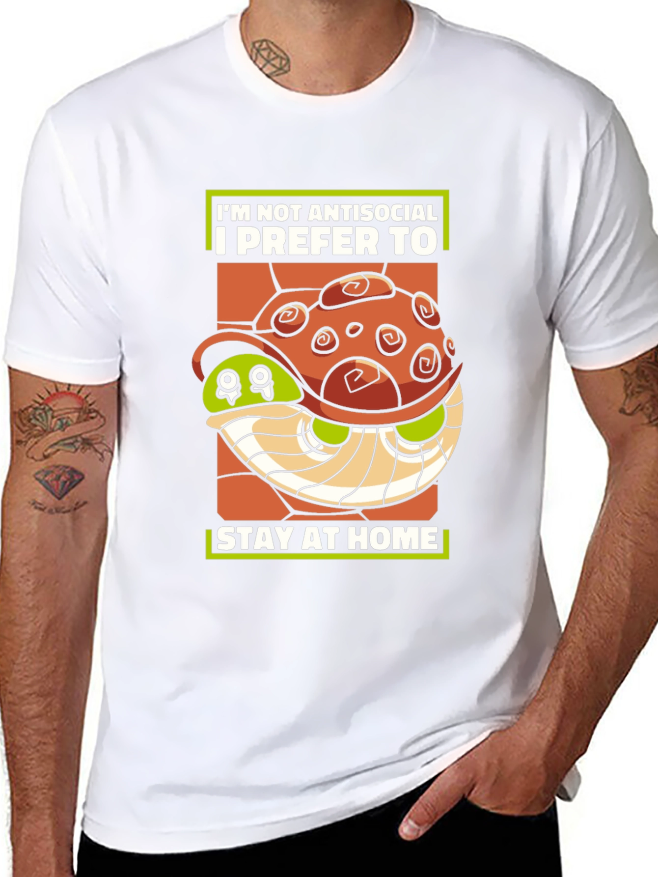Introvert Turtle T-Shirt - Stay At Home Club Tee