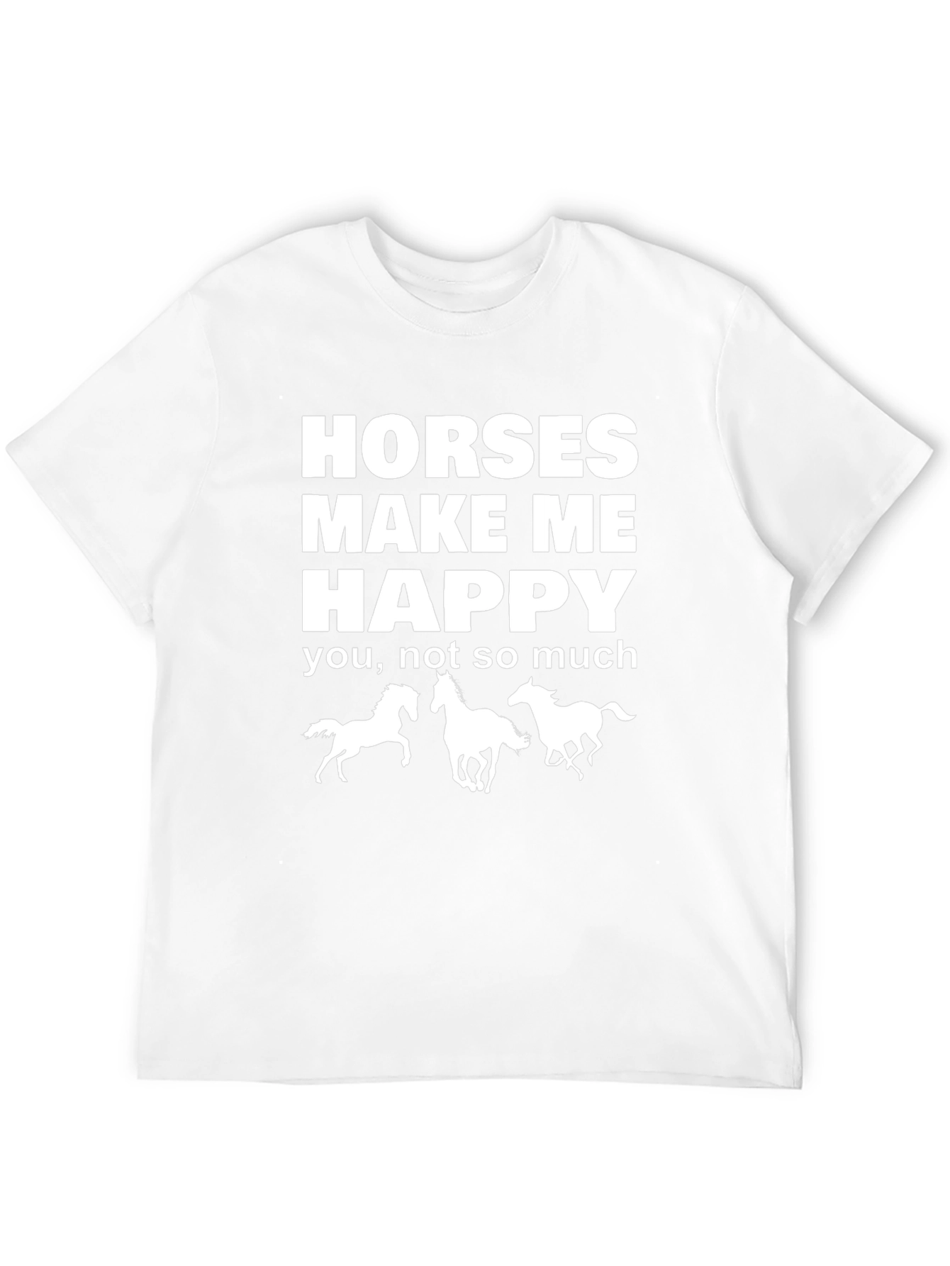 Horses Make Me Happy Graphic Tee