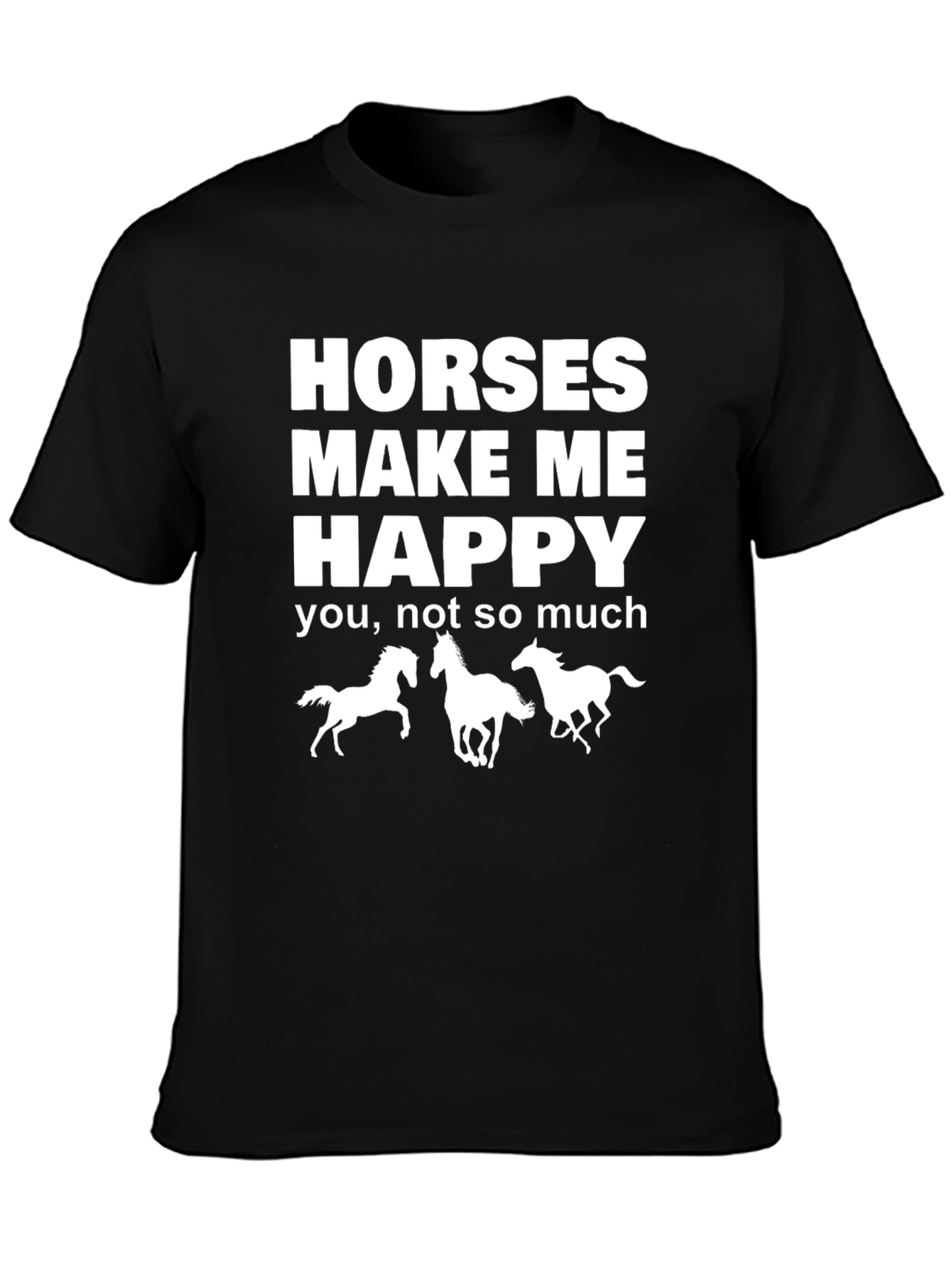 Horses Make Me Happy Graphic Tee