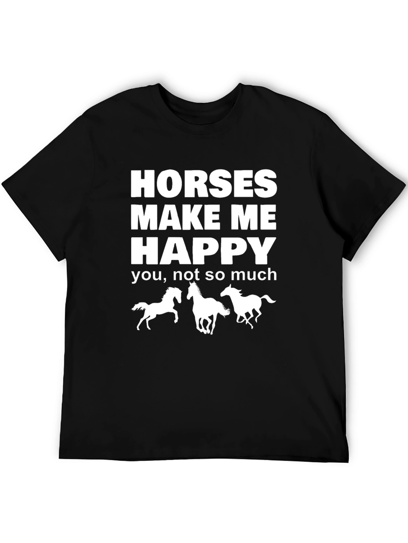 Horses Make Me Happy Graphic Tee