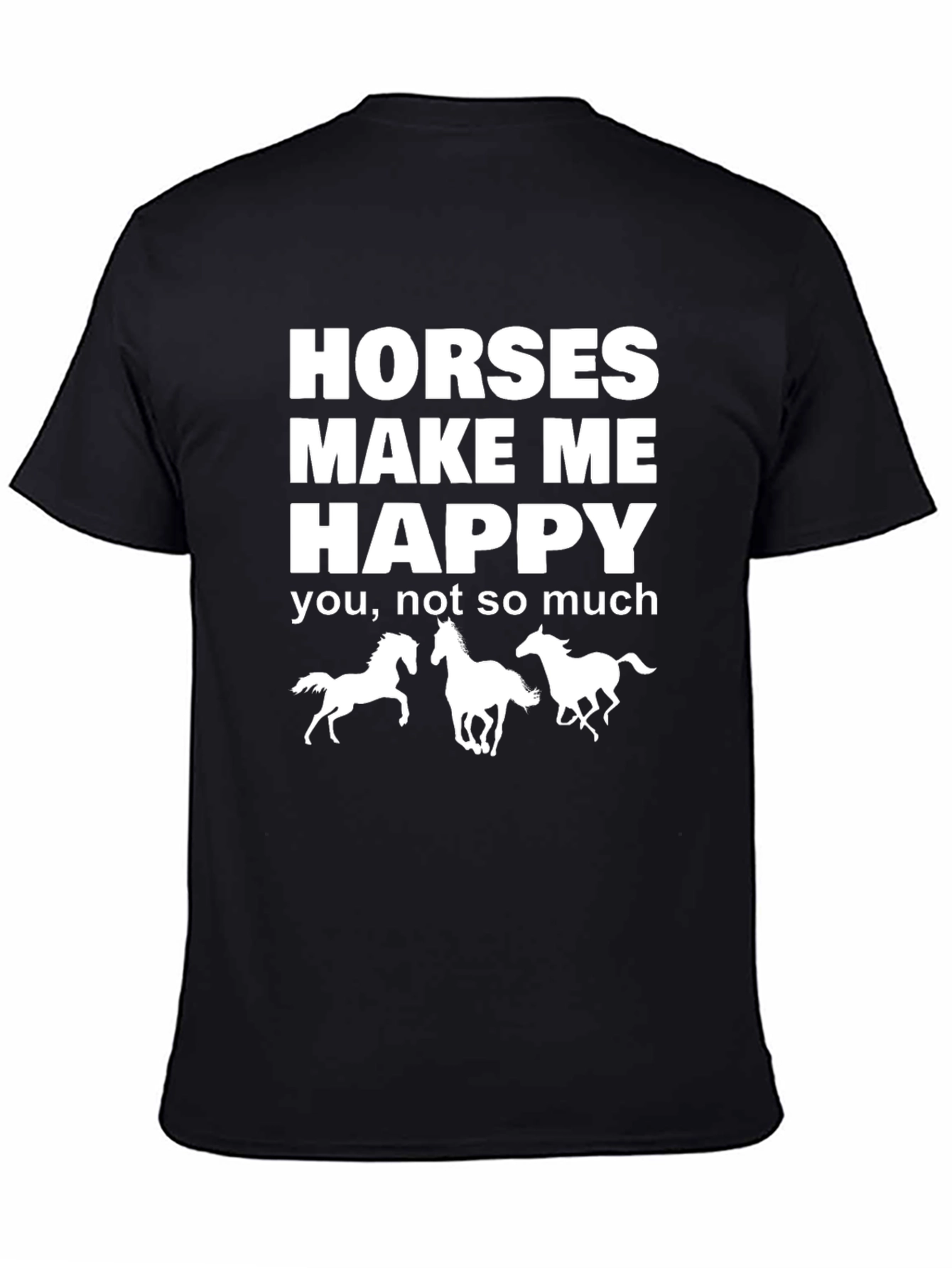 Horses Make Me Happy Graphic Tee