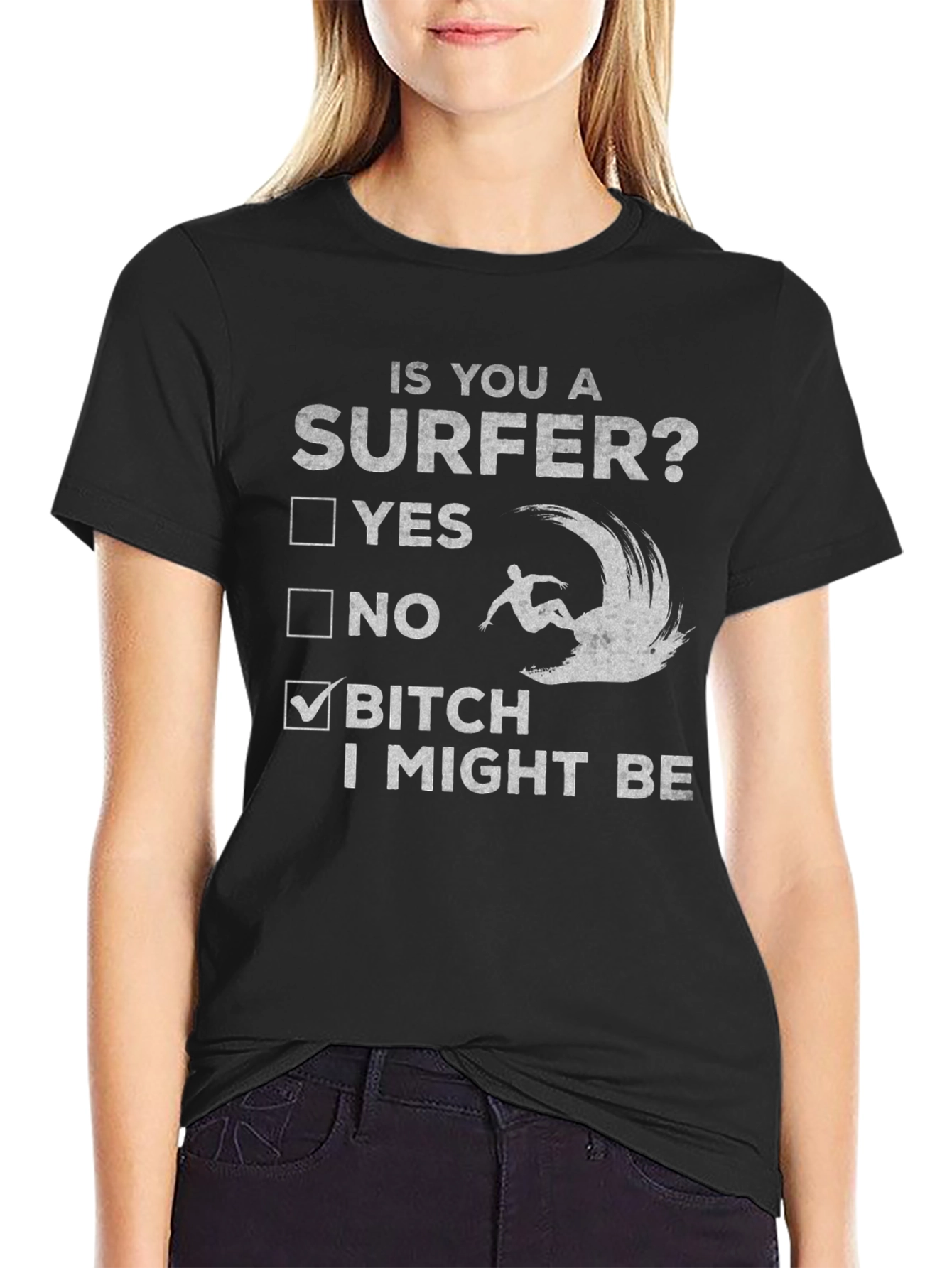 Funny Surfer Graphic T-Shirt