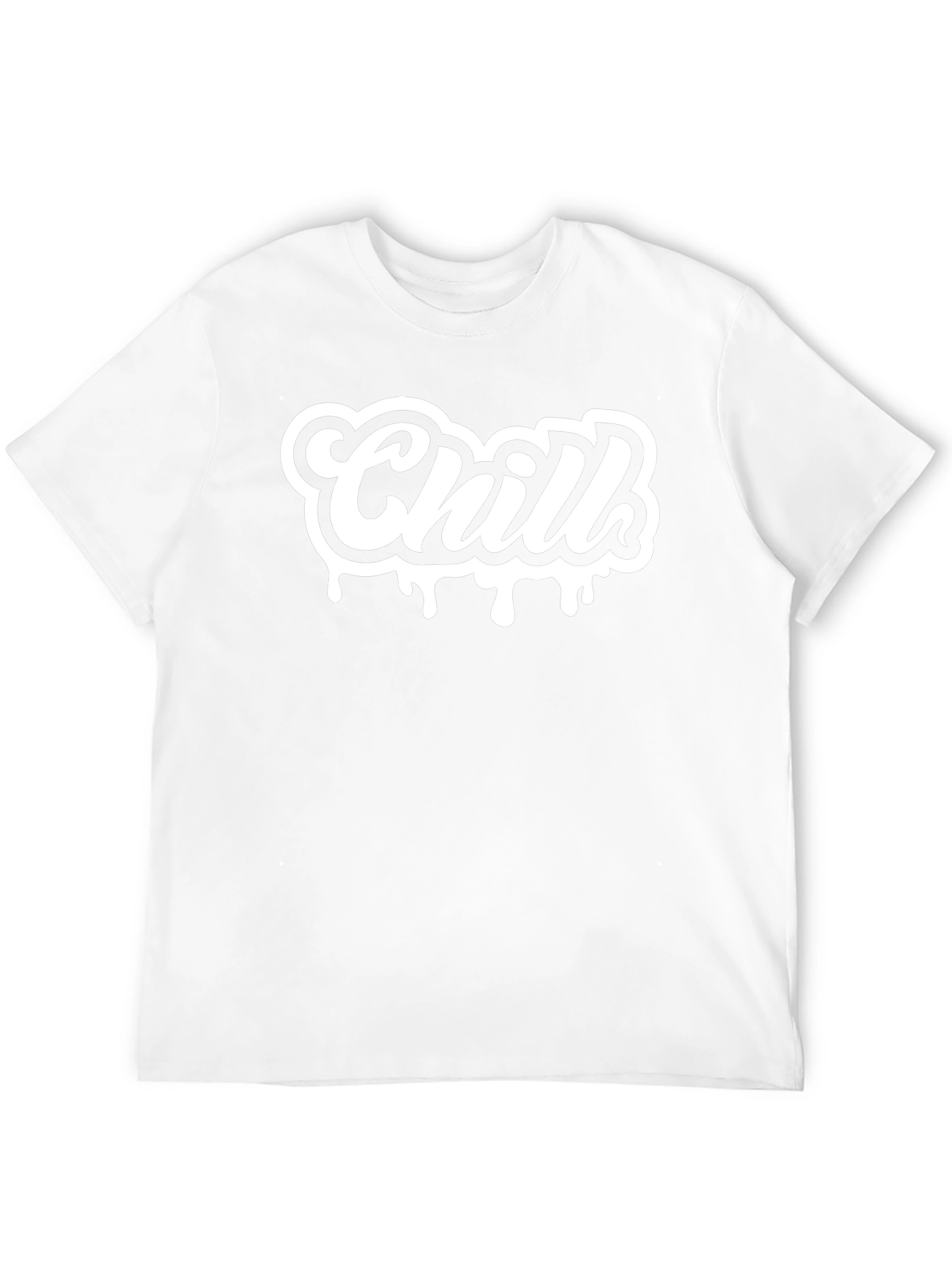 Chill Drip Graphic Tee - Casual Black T-Shirt