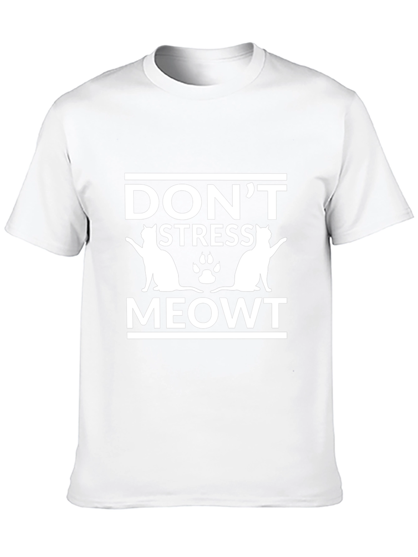 Dont Stress Meowt T-Shirt - Funny Cat Lover Tee