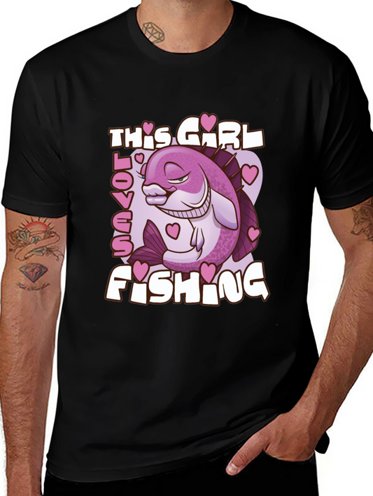 Funny Fishing Girl T-Shirt - Angler Gift