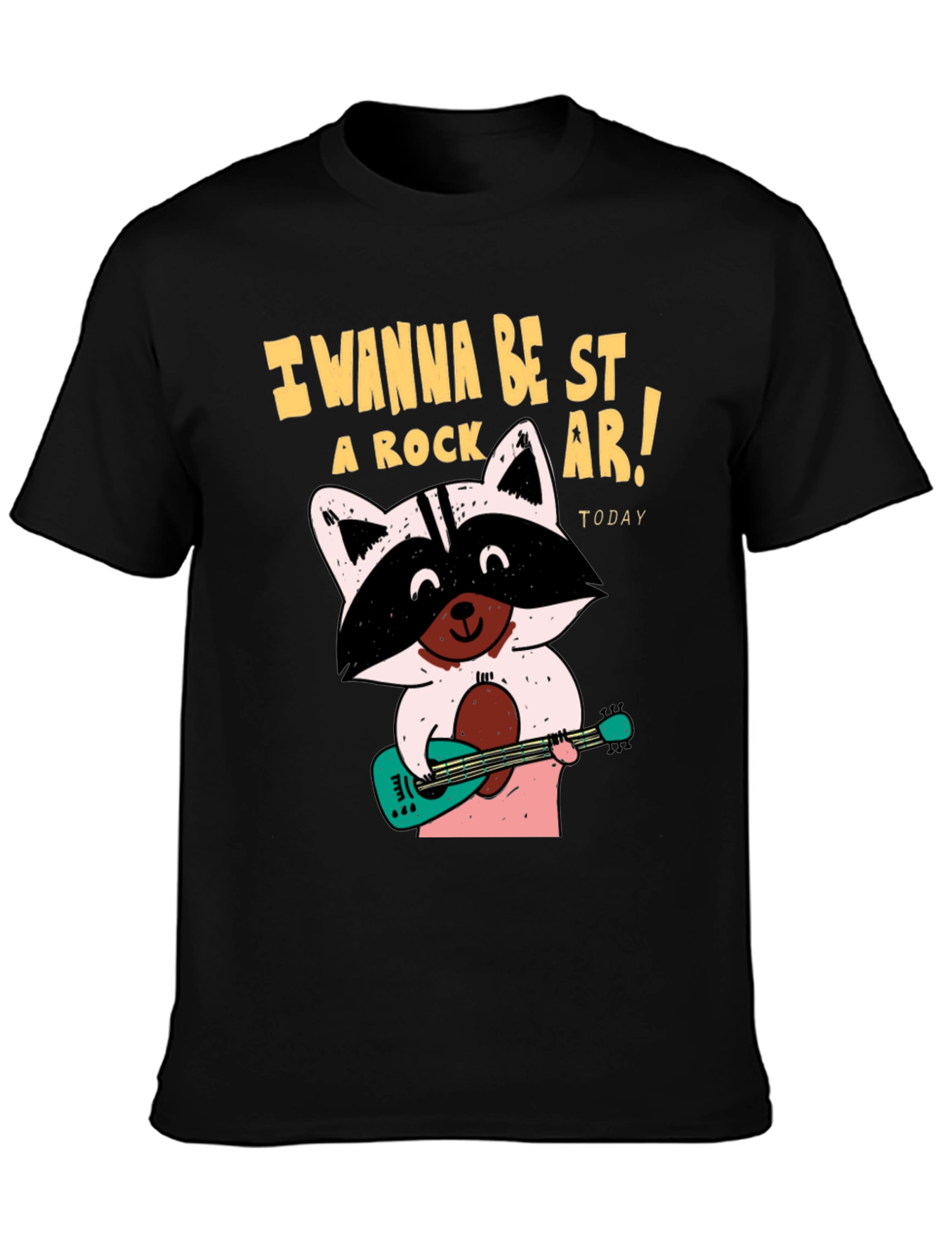 Rockstar Raccoon Graphic T-Shirt