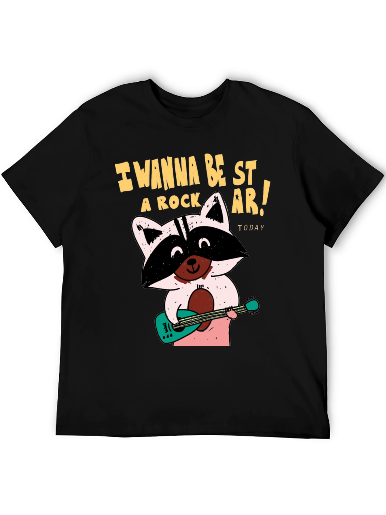 Rockstar Raccoon Graphic T-Shirt