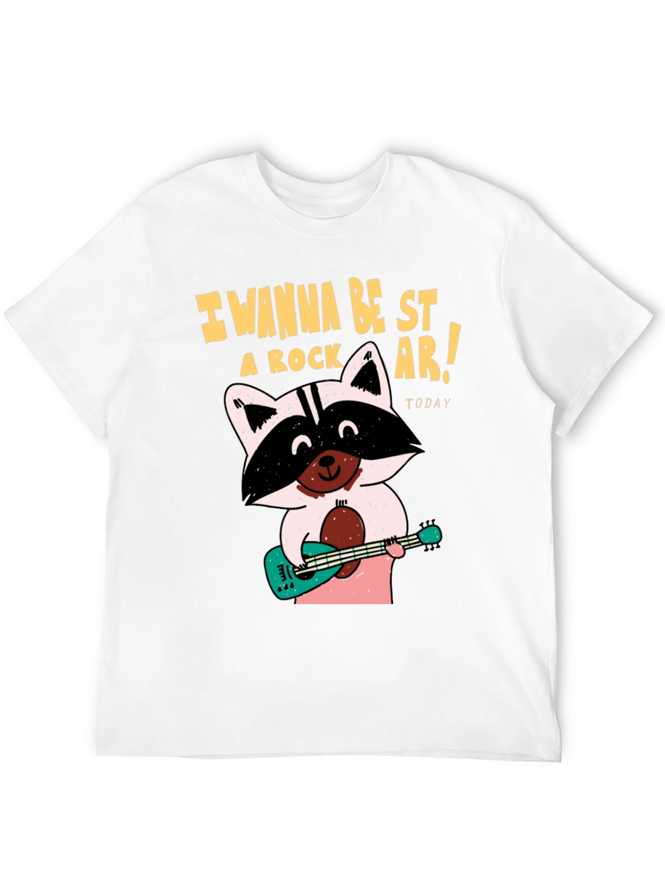 Rockstar Raccoon Graphic T-Shirt